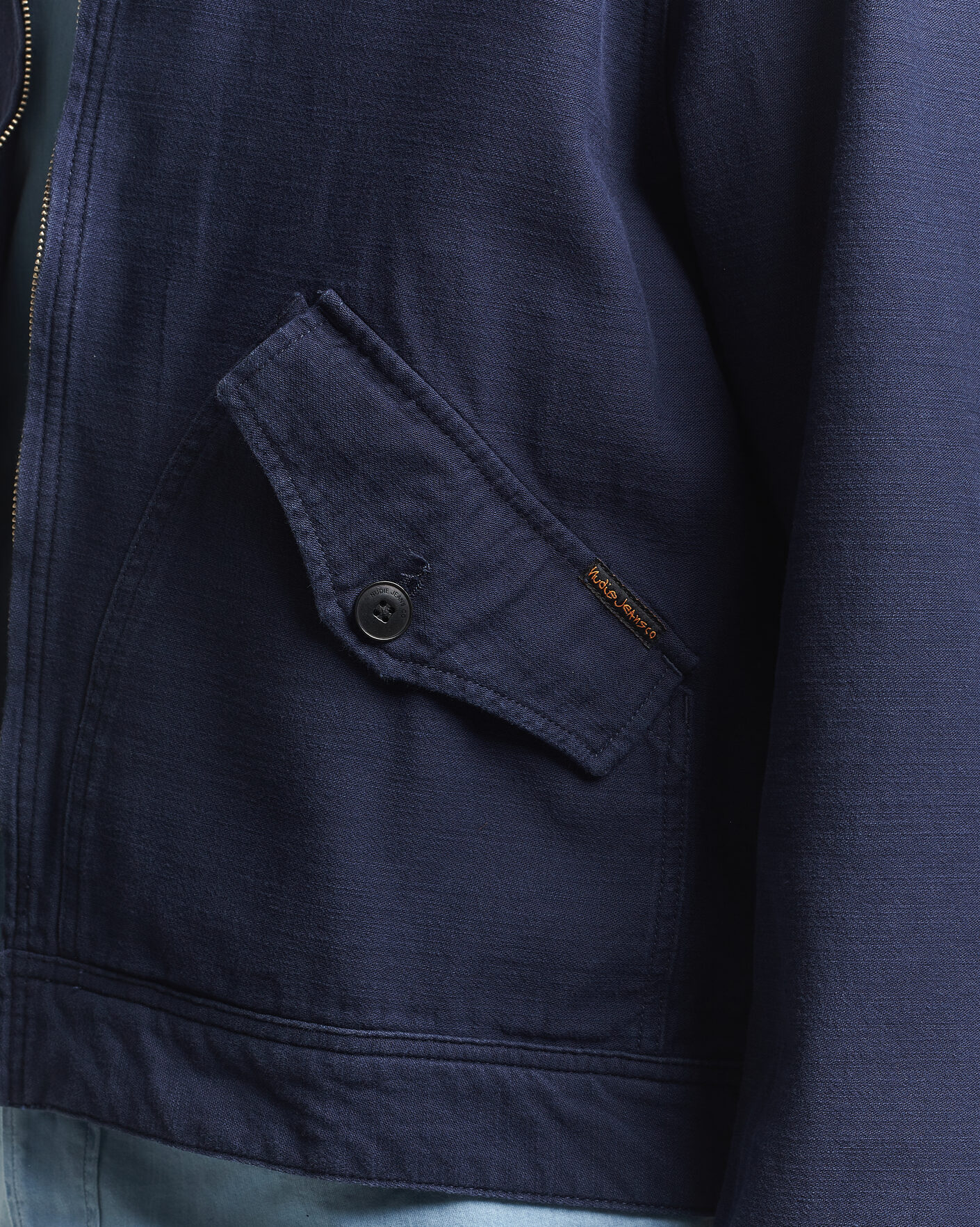 Homme | Manteaux Et Vestes | Nudie Jeans | Blake Embroided Jacket Navy