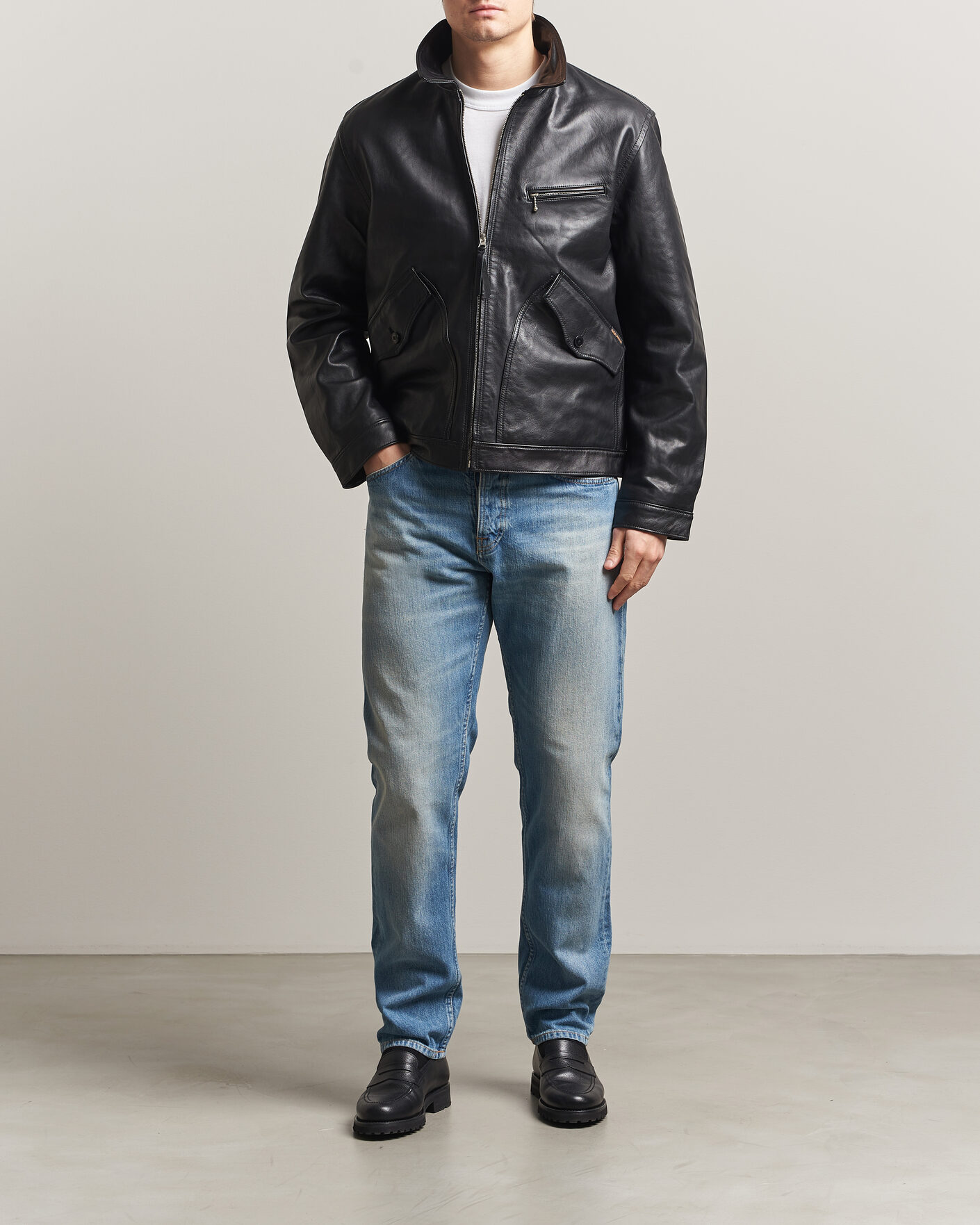 Homme | Manteaux Et Vestes | Nudie Jeans | Blake Leather Jacket Black