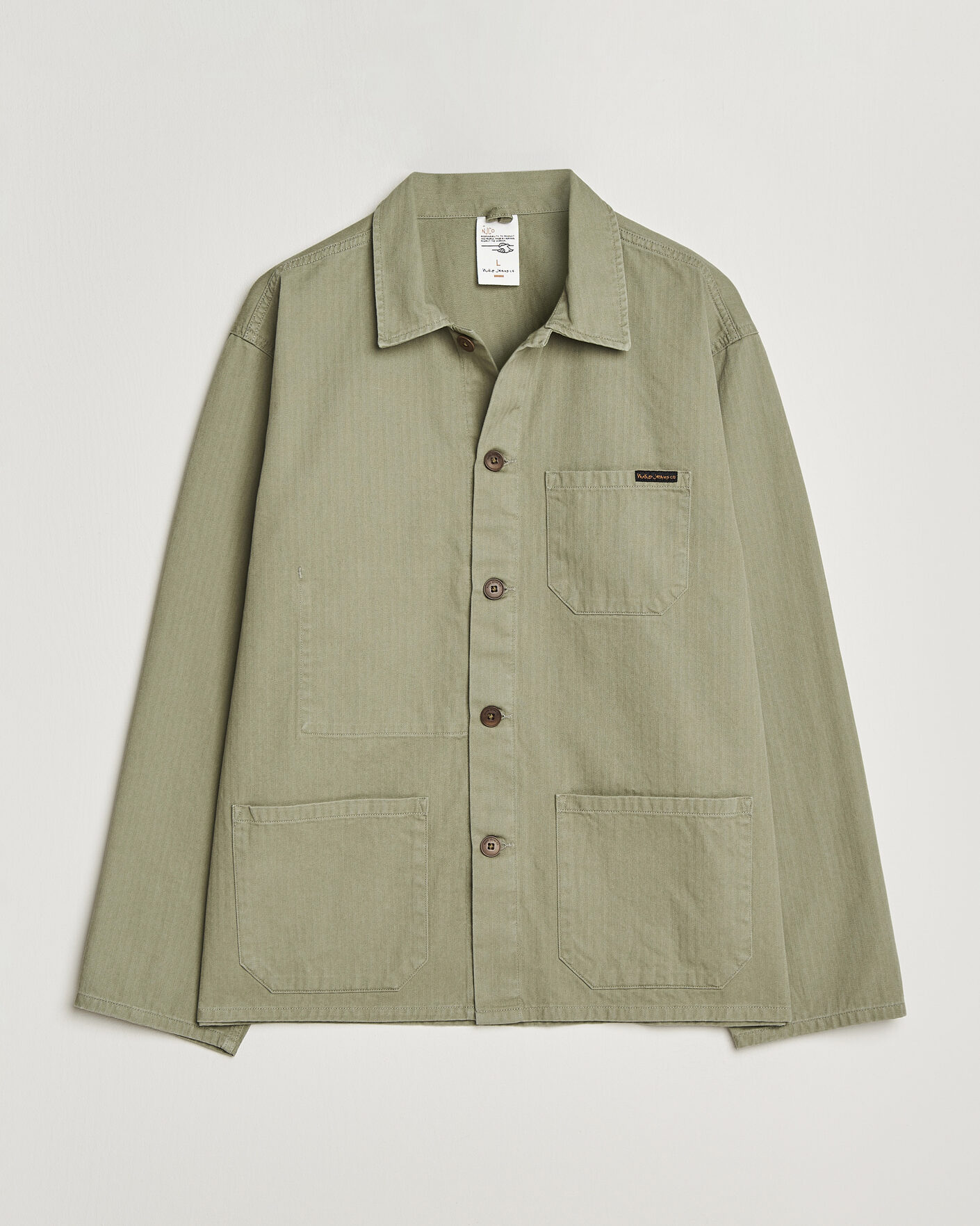 Homme | Chemises | Nudie Jeans | Buddy Chore Jacket Pale Green