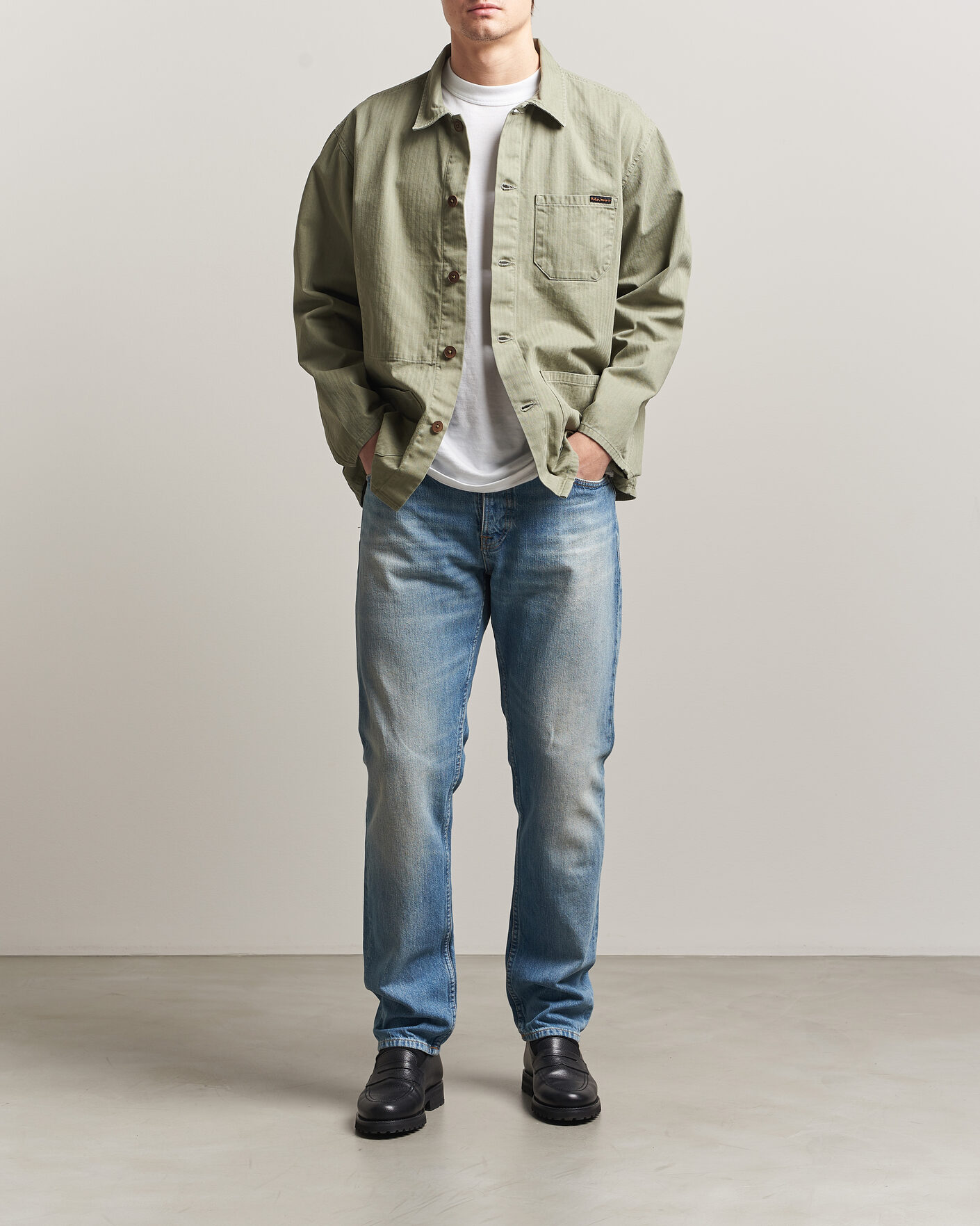 Homme | Chemises | Nudie Jeans | Buddy Chore Jacket Pale Green
