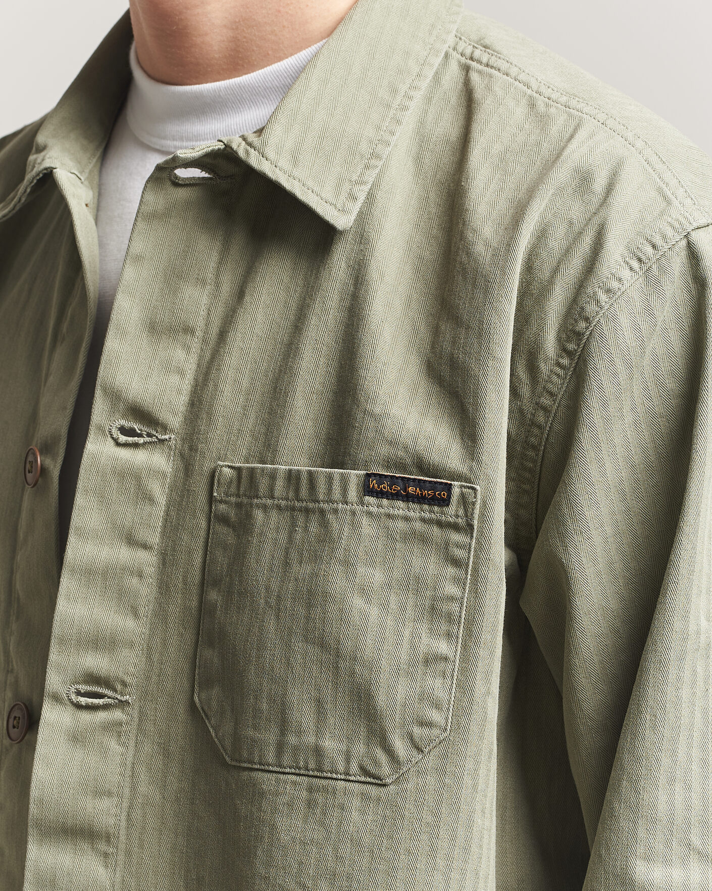 Homme | Chemises | Nudie Jeans | Buddy Chore Jacket Pale Green