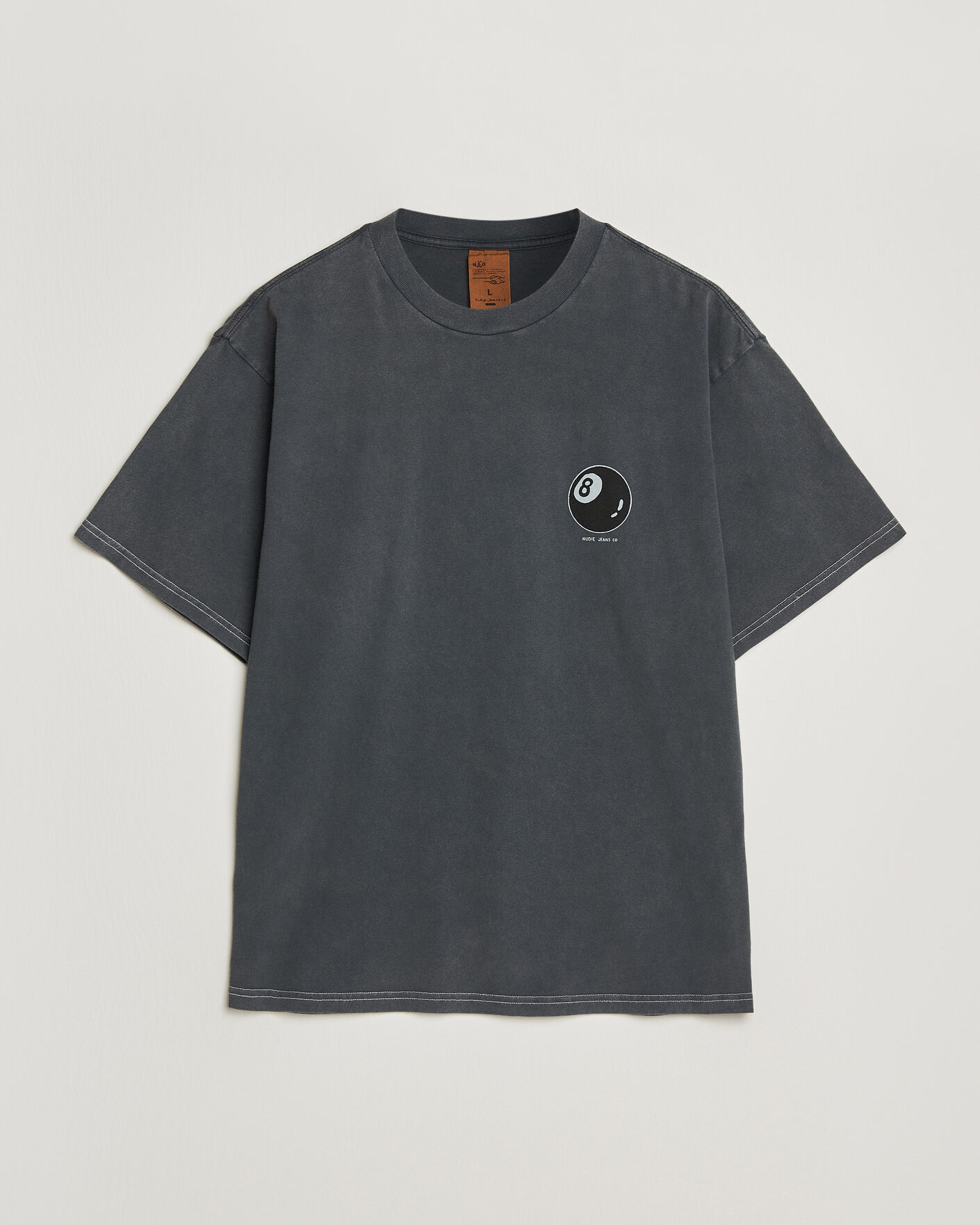 Homme | T-shirts | Nudie Jeans | Koffe Printed T-Shirt Antracite