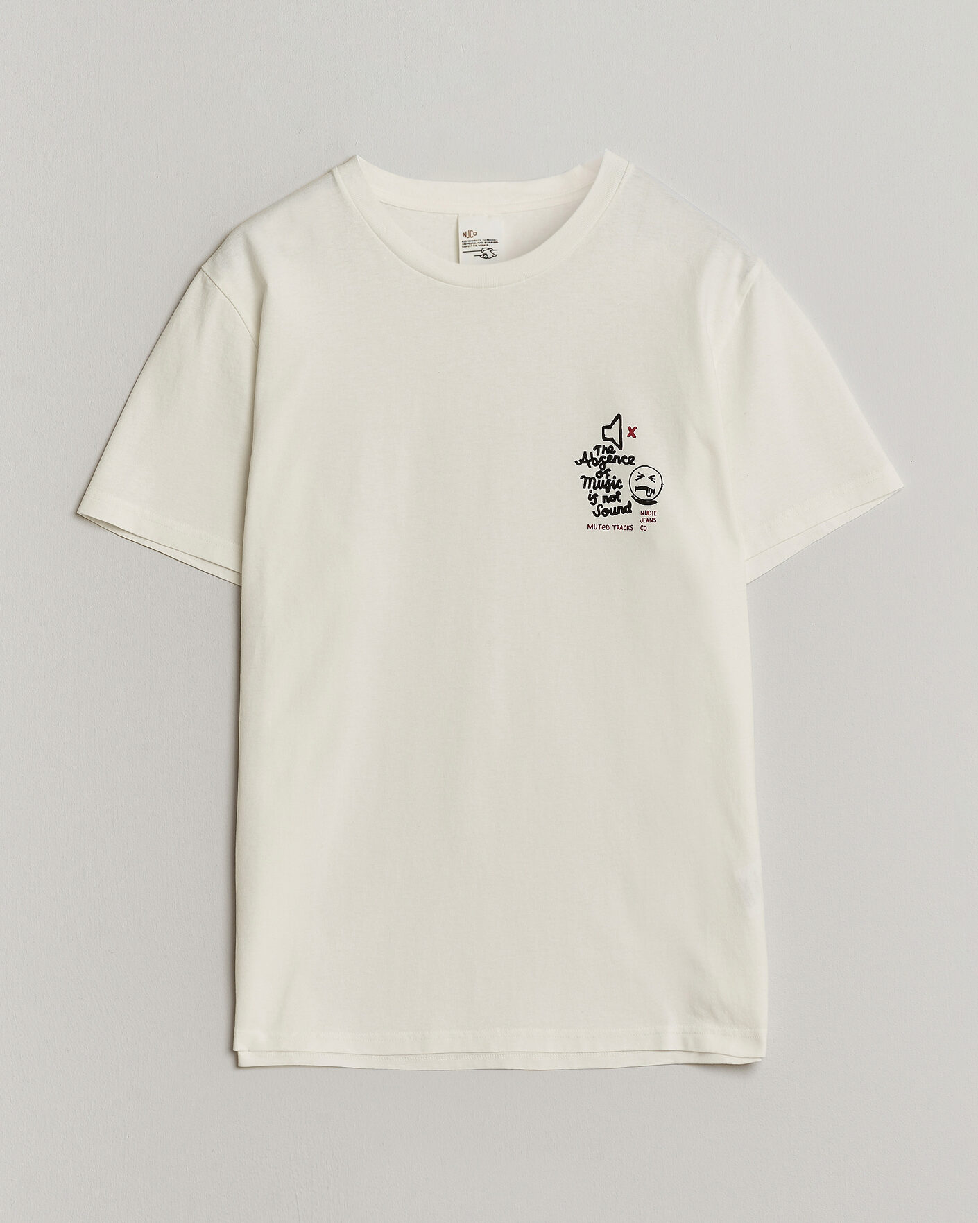 Homme | T-shirts | Nudie Jeans | Roy Printed T-Shirt Chalk White