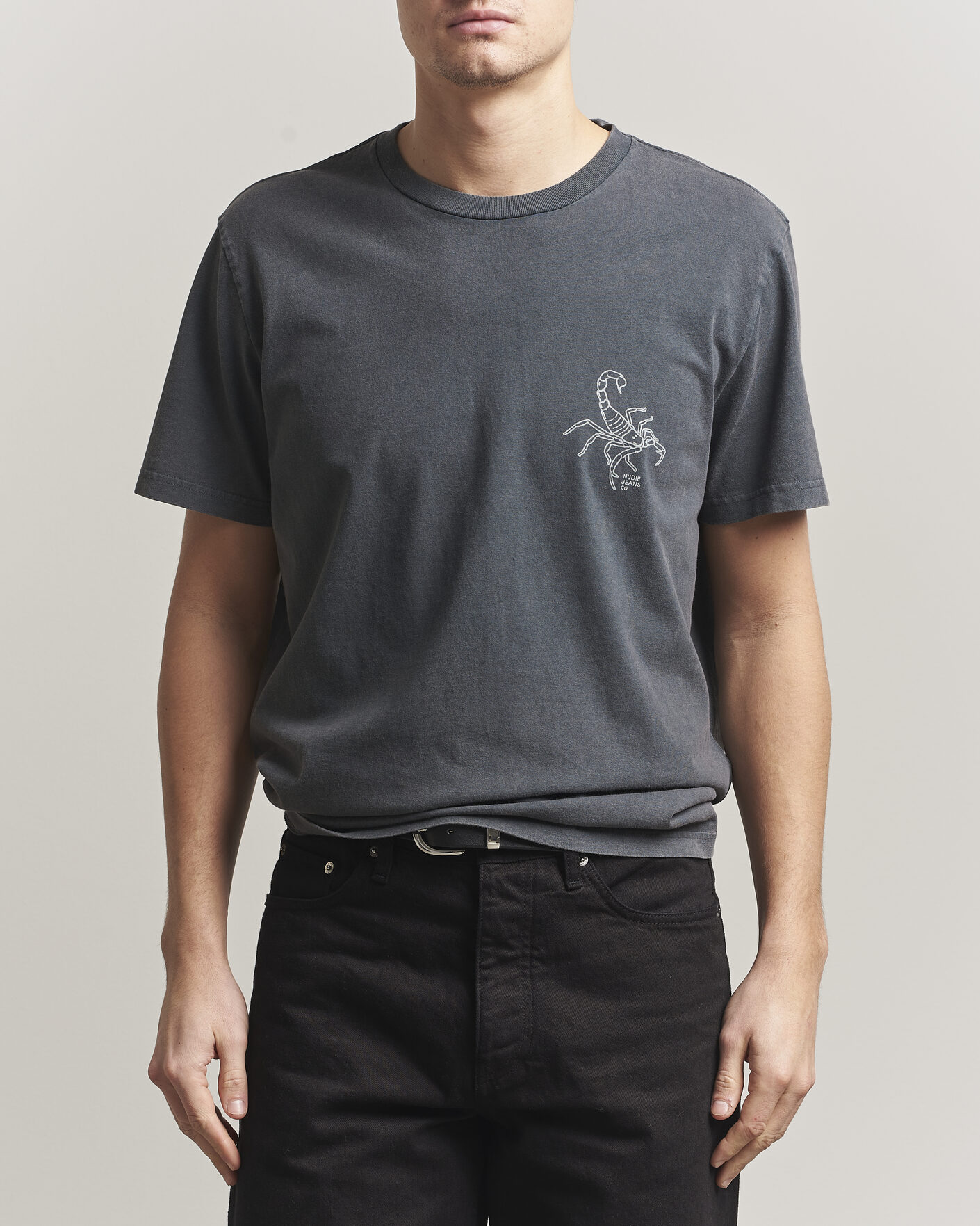 Homme | T-shirts | Nudie Jeans | Roy Printed T-Shirt Antracite