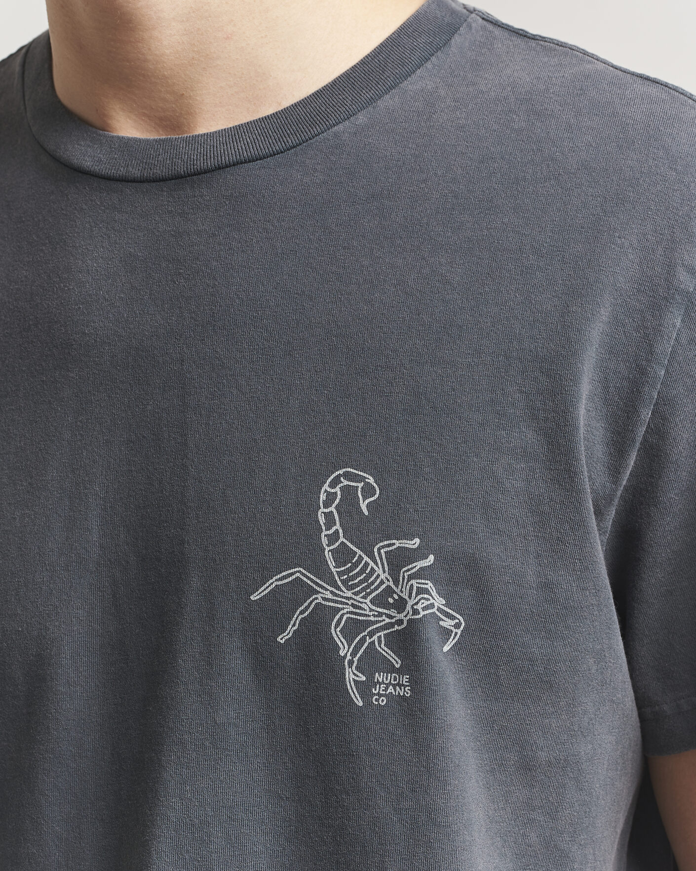 Homme | T-shirts | Nudie Jeans | Roy Printed T-Shirt Antracite