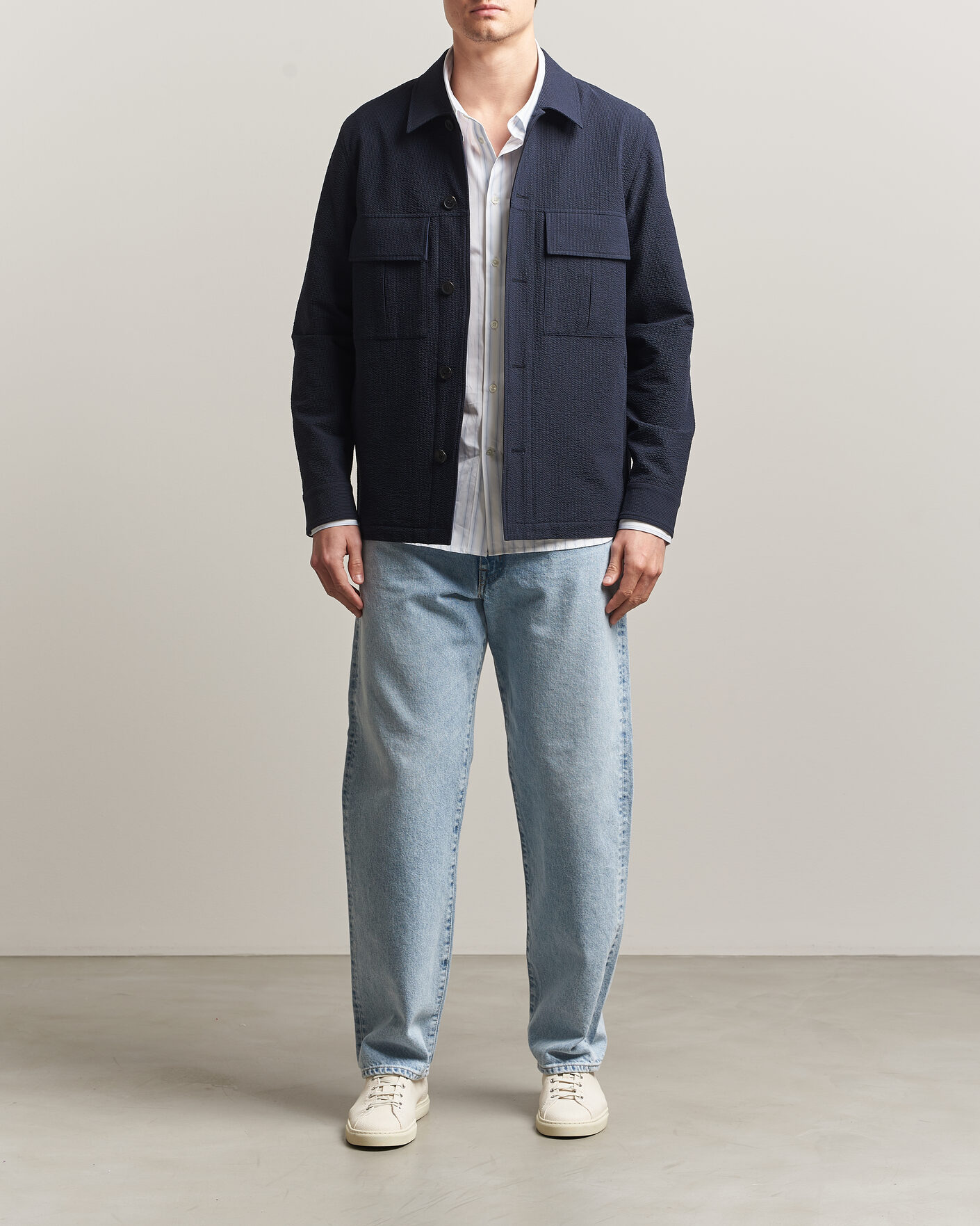 Homme | Chemises | Paul Smith | Cotton Overshirt Navy