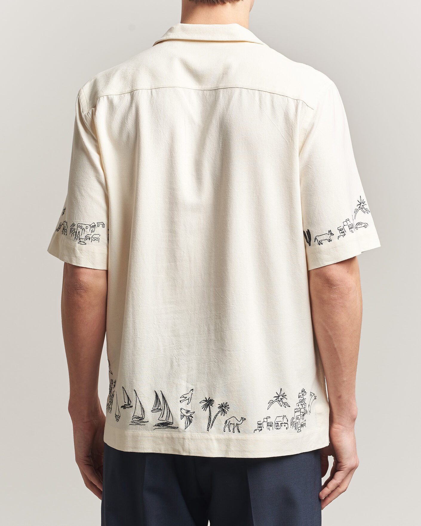 Homme | Chemises | Paul Smith | Embroidered Short Sleeve Shirt White