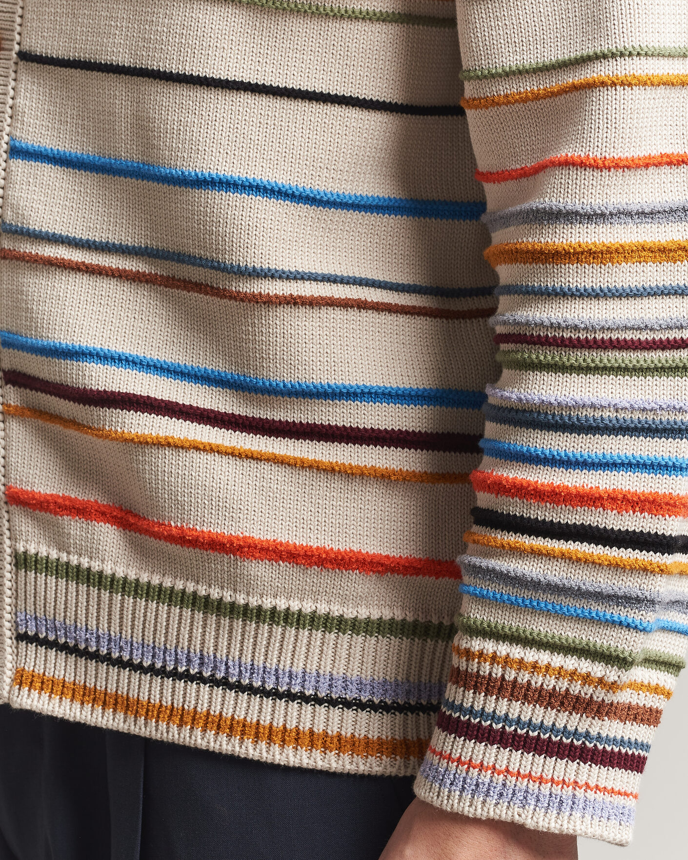 Homme | Pulls Et Tricots | Paul Smith | Signature Stripe Knitted Cardigan White