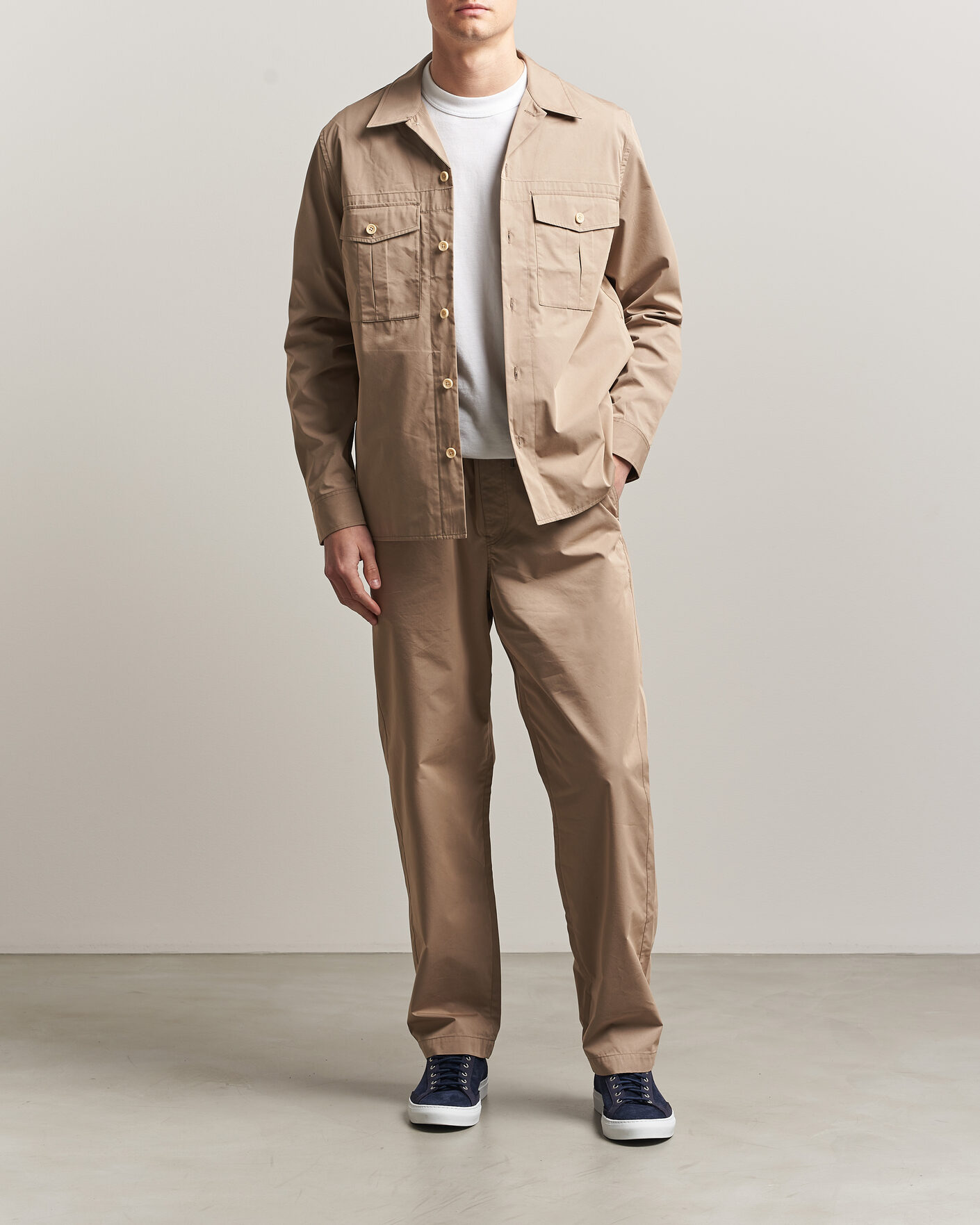 Homme | Chemises | PS Paul Smith | Casual Cotton Overshirt Beige