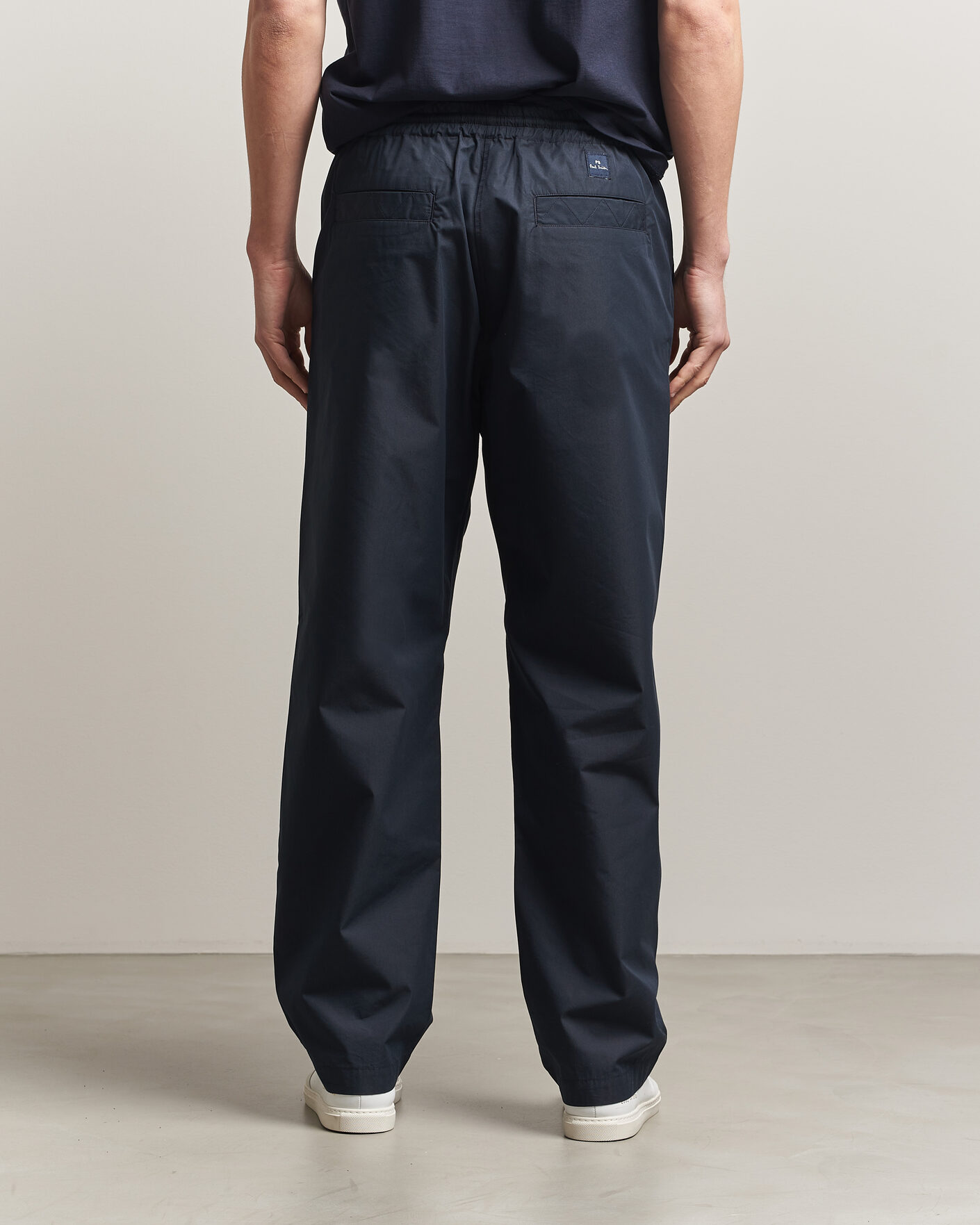 Homme | Pantalons | PS Paul Smith | Casual Cotton Drawstring Trousers Navy