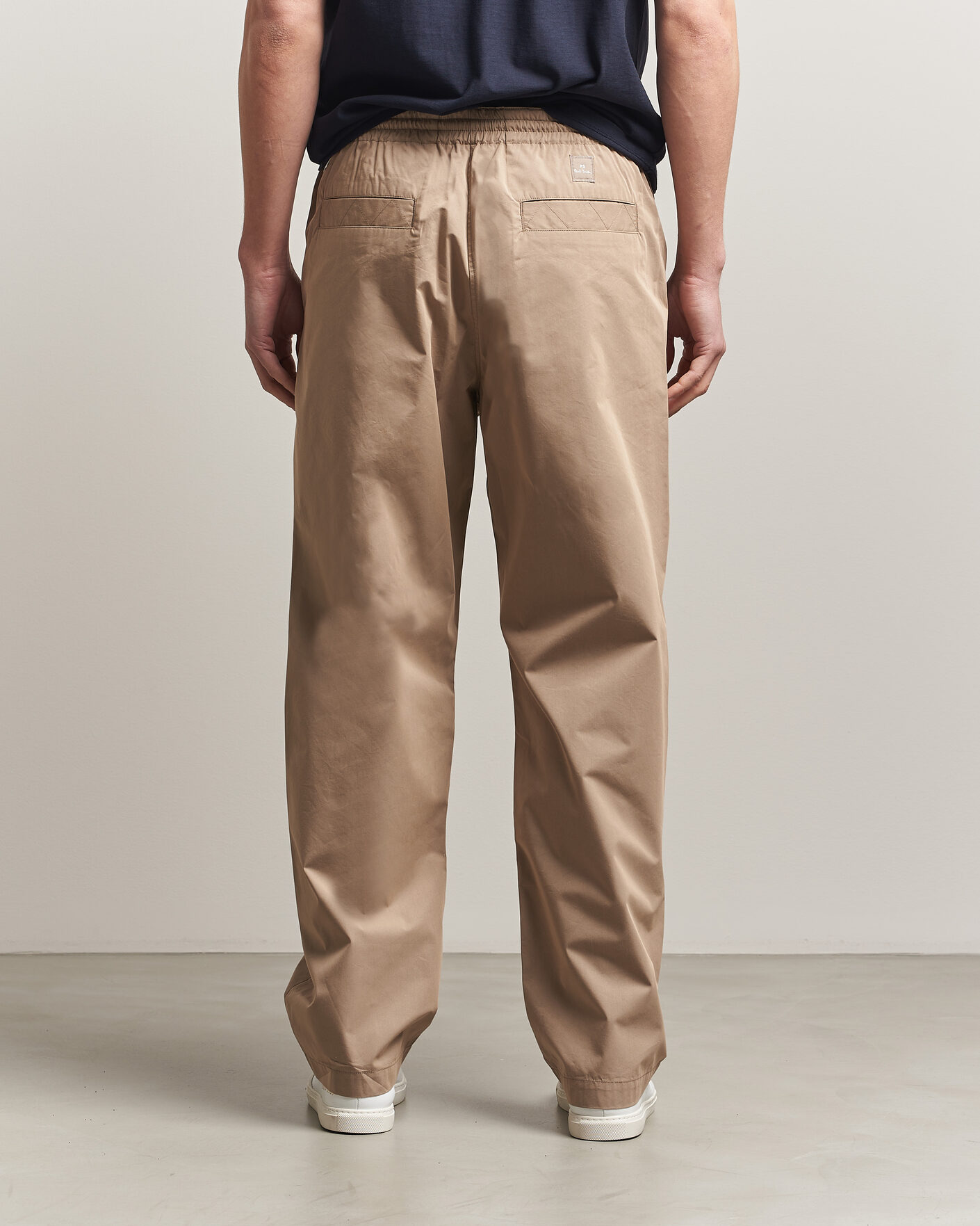 Homme | Pantalons | PS Paul Smith | Casual Cotton Drawstring Trousers Beige