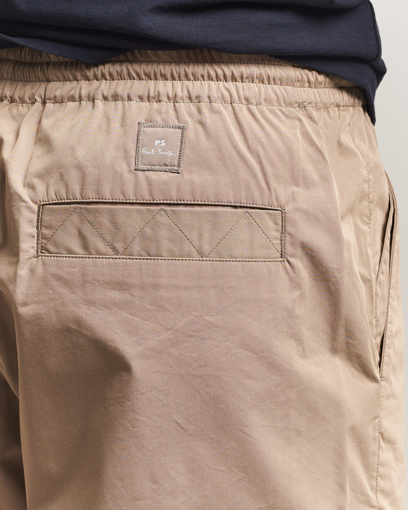 Homme | Pantalons | PS Paul Smith | Casual Cotton Drawstring Trousers Beige