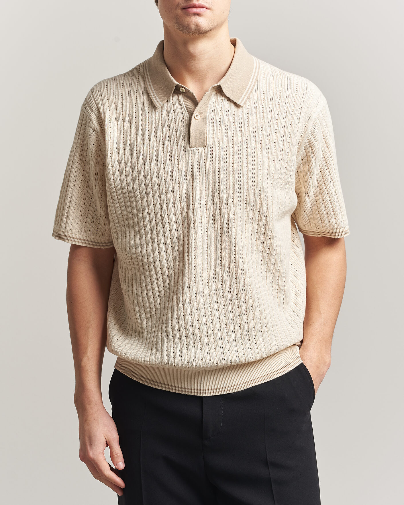 Homme | Polos | PS Paul Smith | Cotton Knitted Polo White