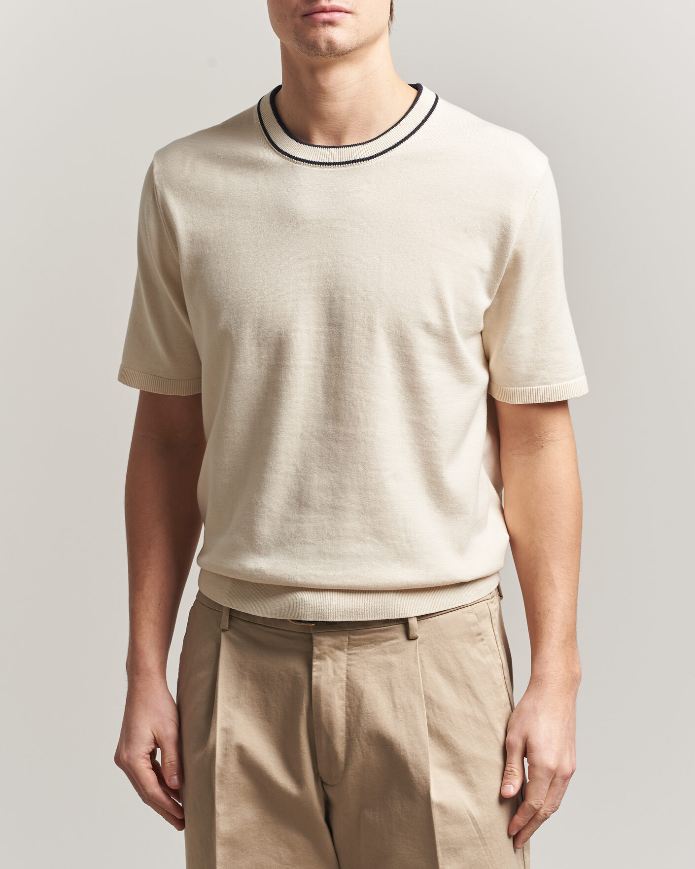 Homme | T-shirts | PS Paul Smith | Cotton Knitted T-Shirt White