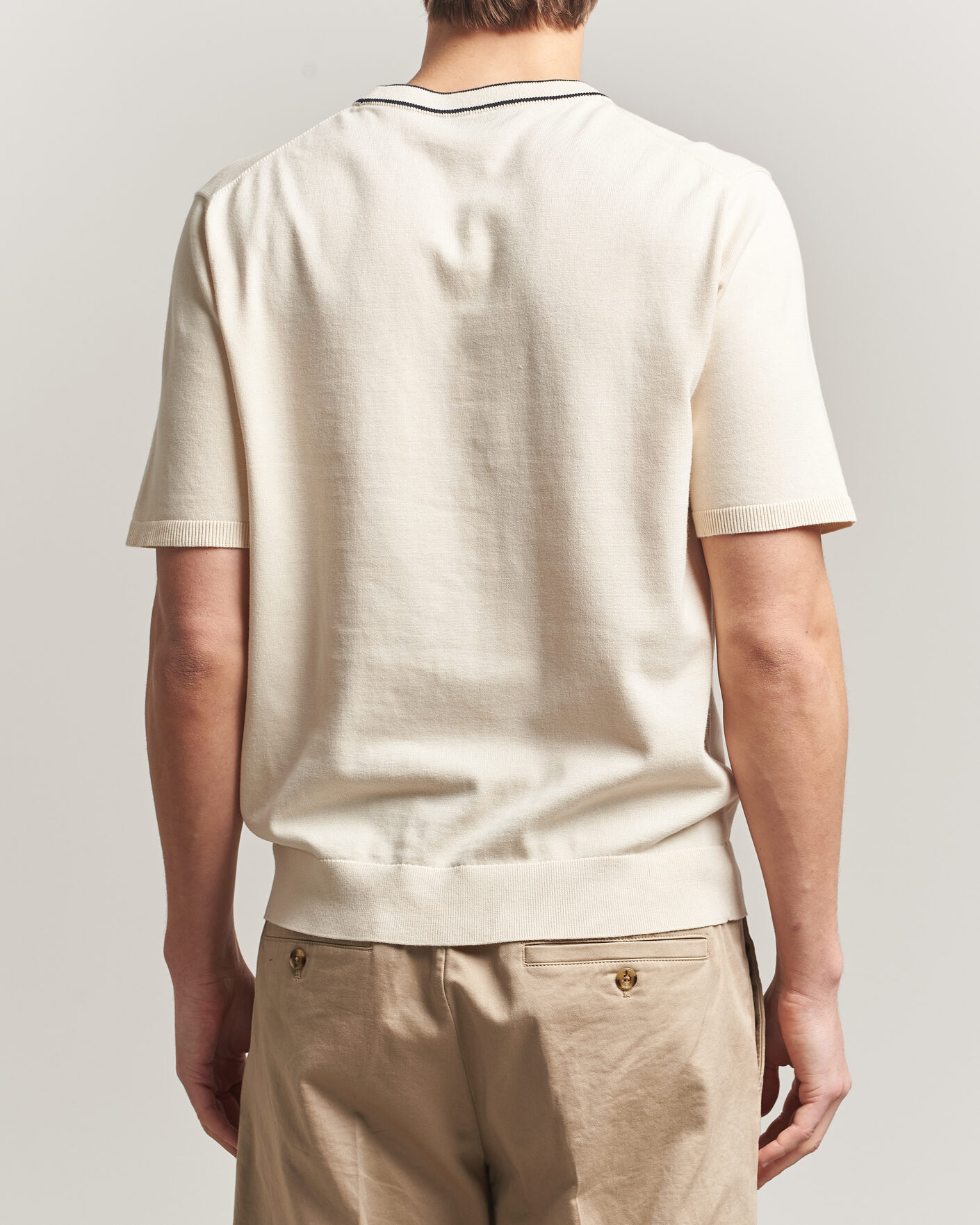Homme | T-shirts | PS Paul Smith | Cotton Knitted T-Shirt White