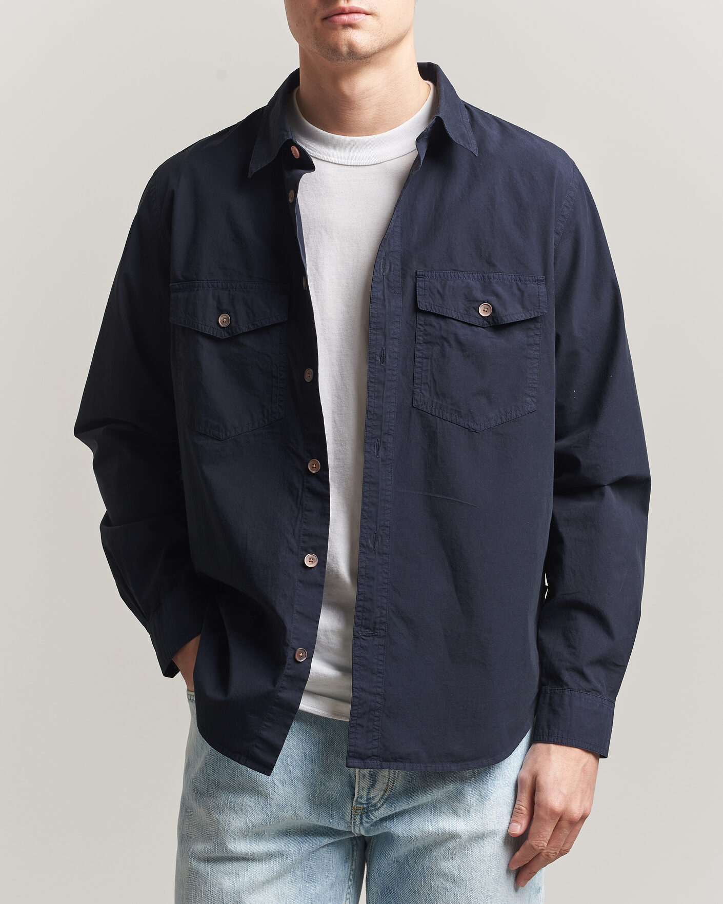 Homme | Chemises | PS Paul Smith | Cotton Pocket Overshirt Navy