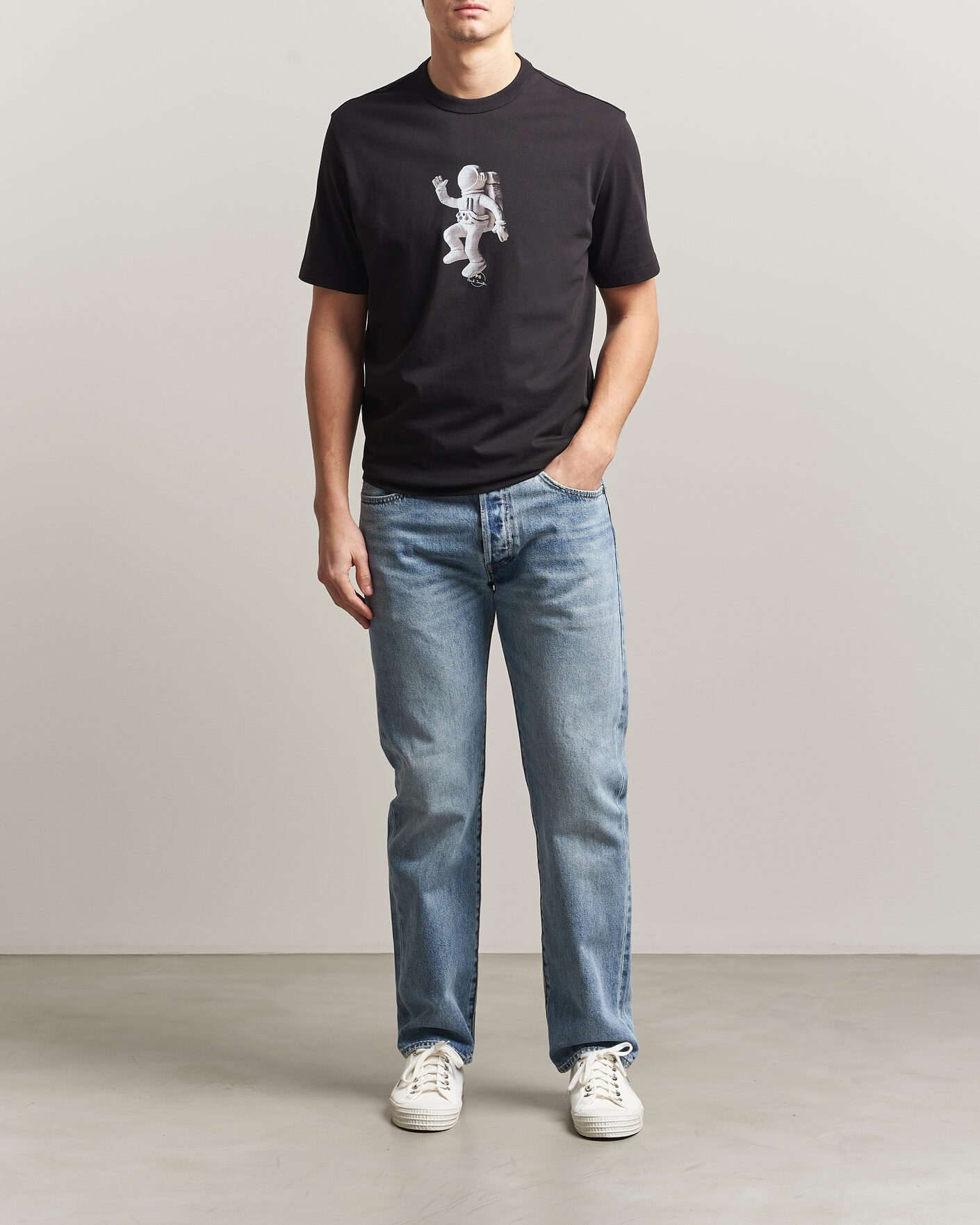Homme | T-shirts | PS Paul Smith | Astronaut Printed T-Shirt Black