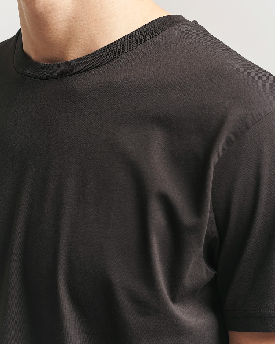 Homme | T-shirts | Sunspel | Riviera Midweight T-Shirt Dark Chocolate