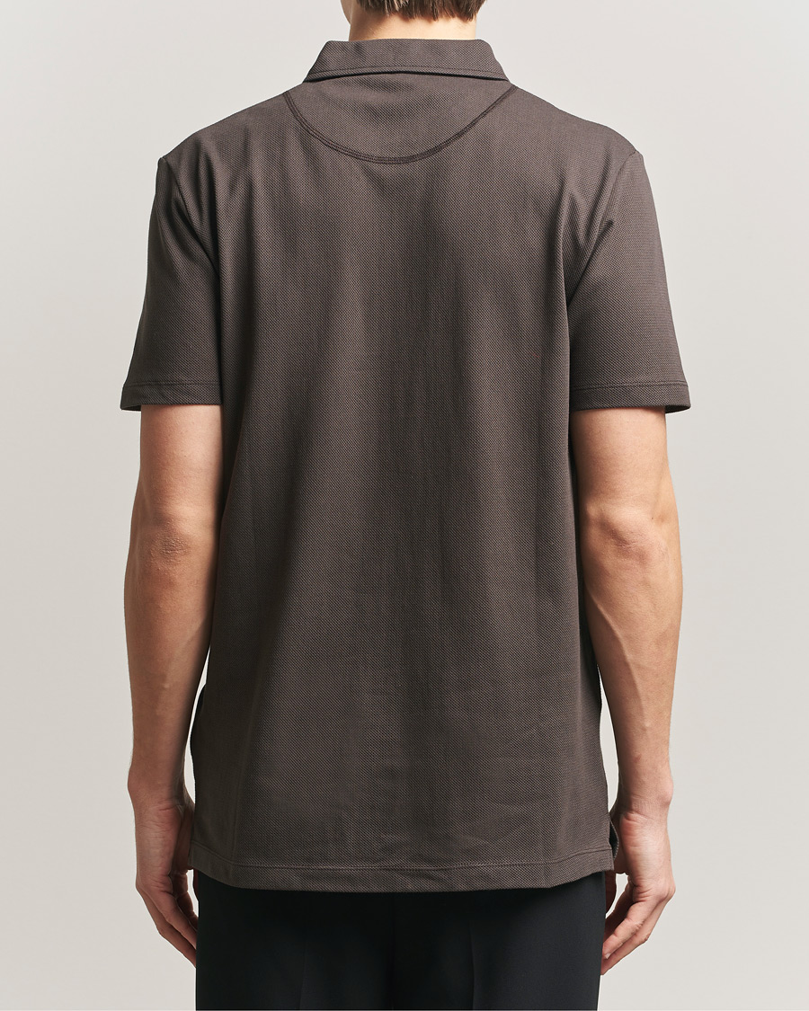 Homme | Polos | Sunspel | Riviera Polo Shirt Dark Chocolate