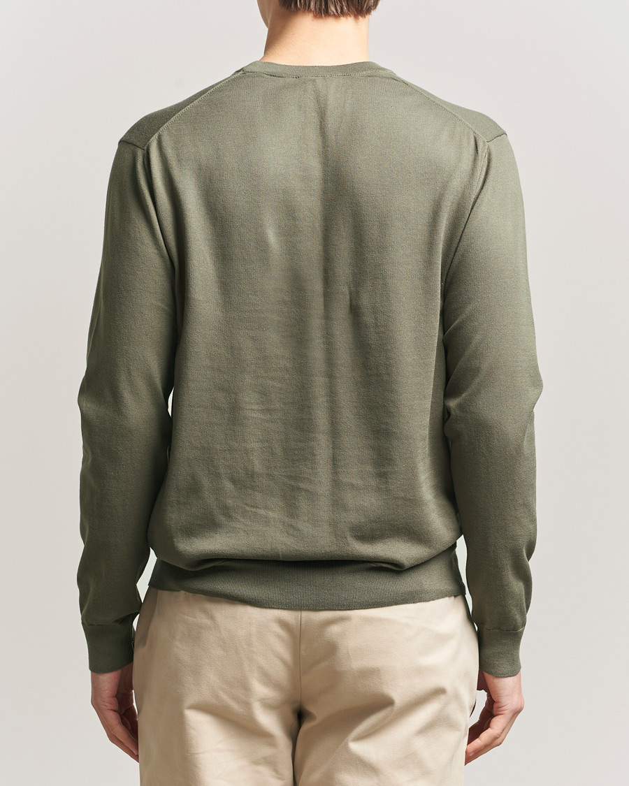 Homme | Pulls Et Tricots | Sunspel | Lightweight Knitted Cotton Crew Khaki