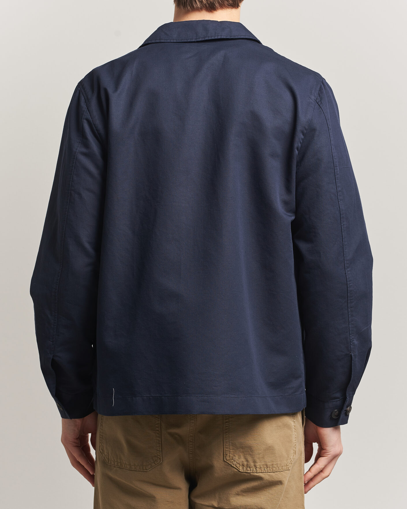 Homme | Manteaux Et Vestes | Sunspel | Cotton/Linen Jacket Navy