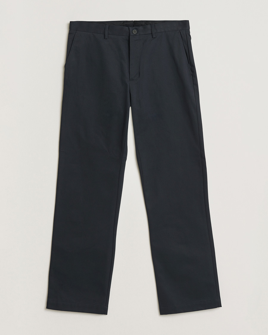 Homme | Pantalons | Sunspel | Soft Cotton Drill Trousers Navy