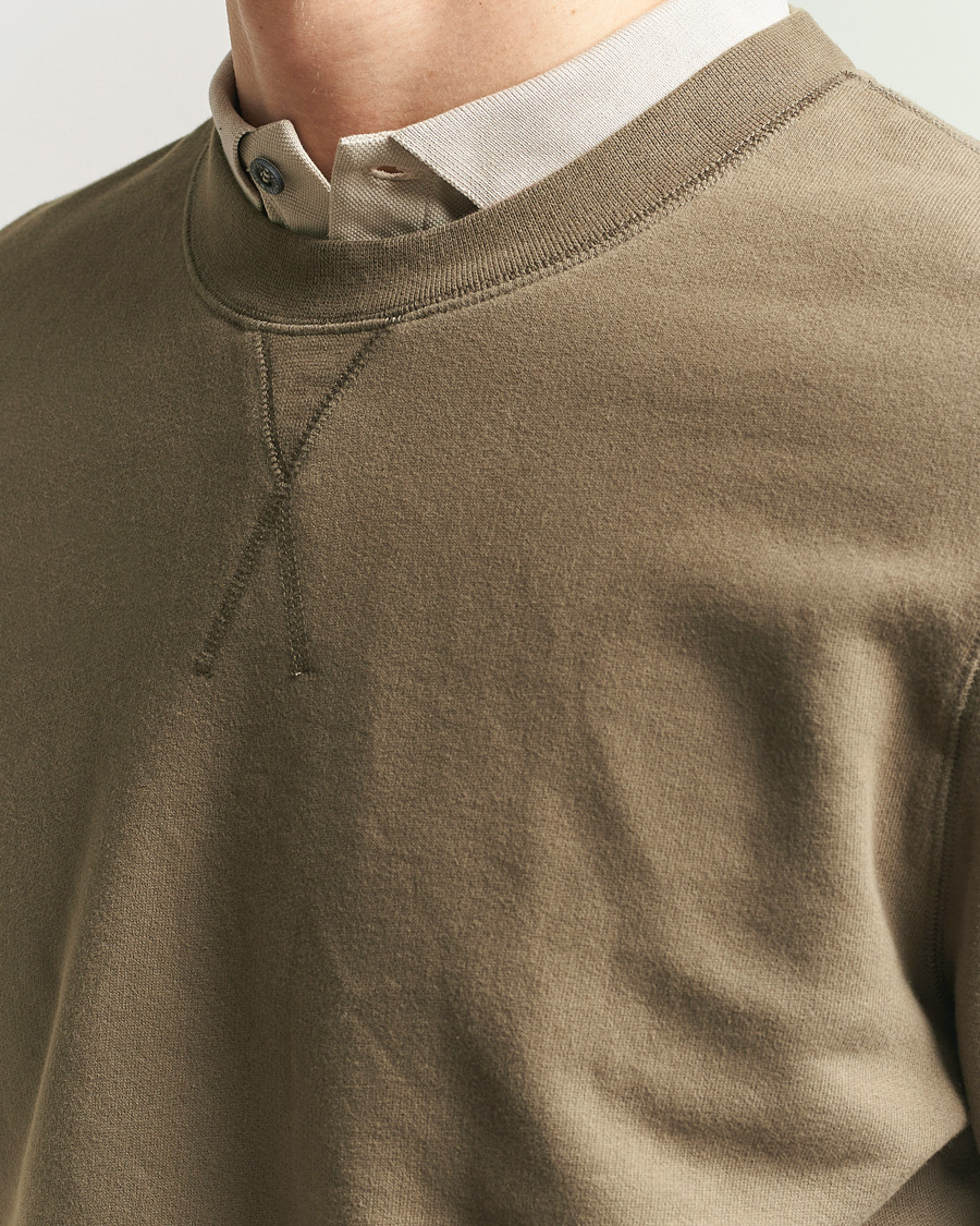 Homme | Pulls Et Tricots | Sunspel | Loopback Sweatshirt Dark Cedar