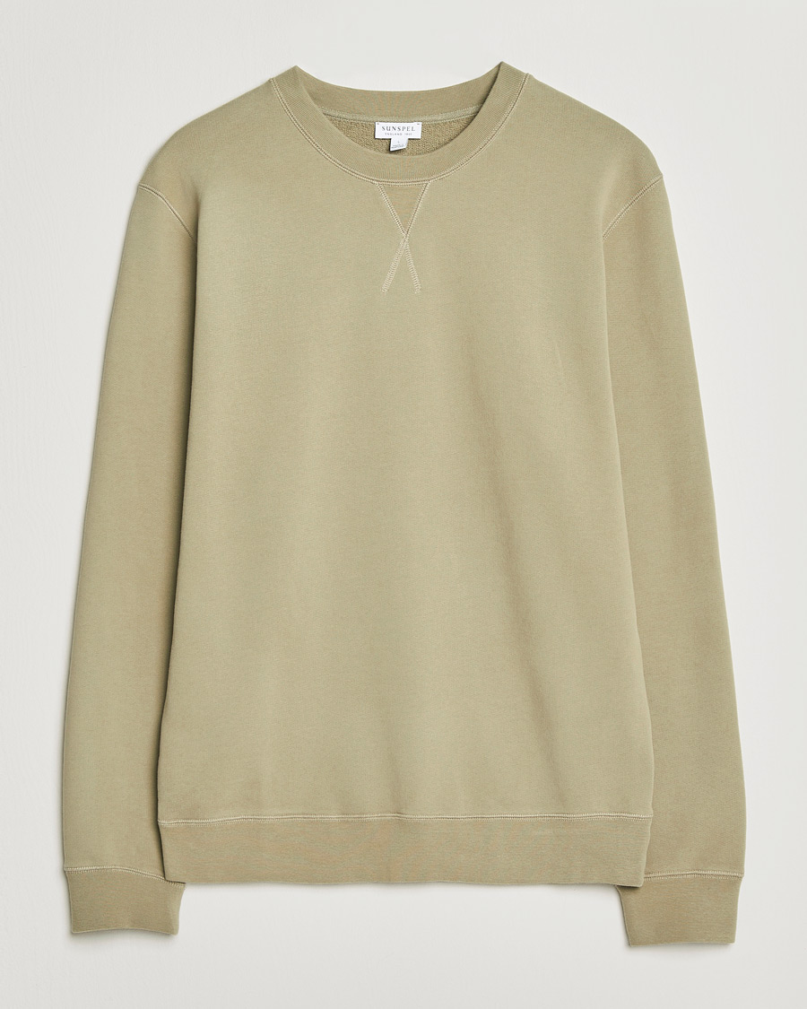 Homme | Pulls Et Tricots | Sunspel | Loopback Sweatshirt Pistachio