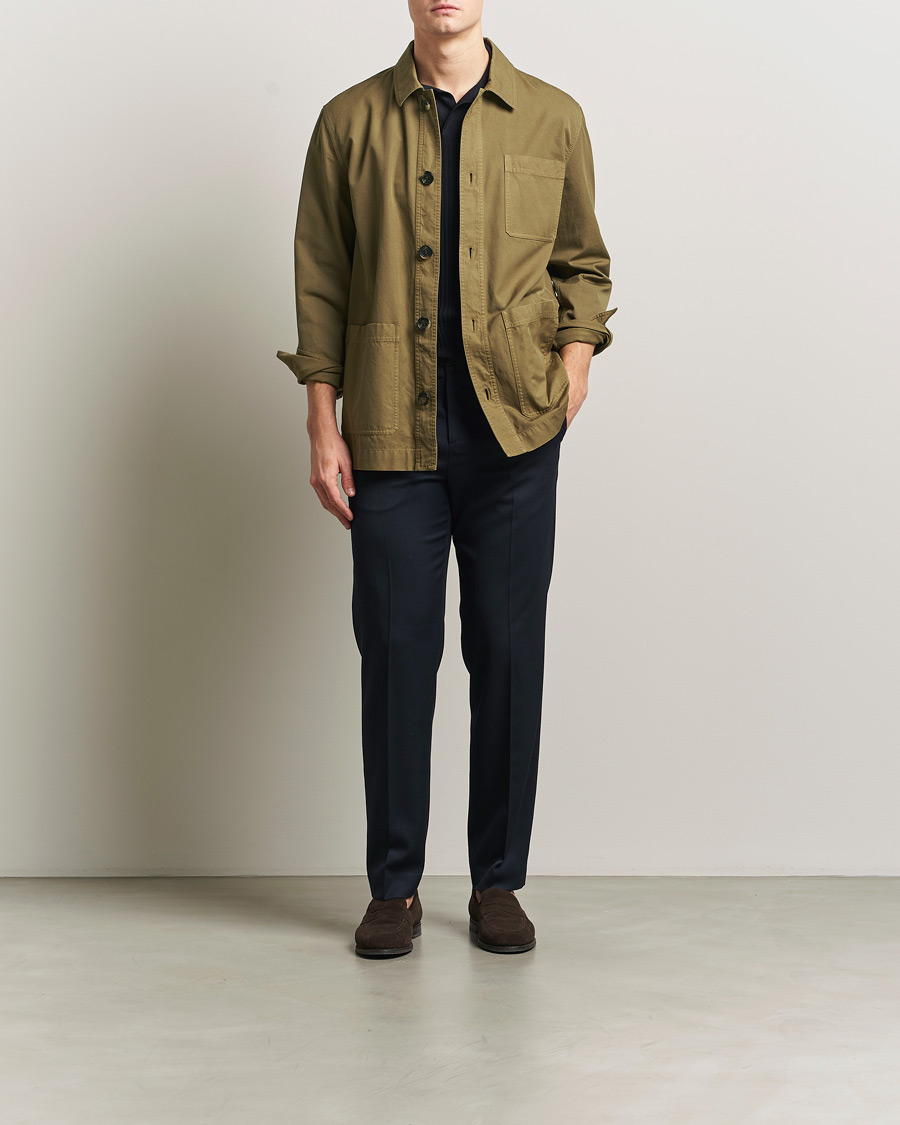 Homme | Manteaux Et Vestes | Kiton | Cotton Canvas Chore Jacket Military