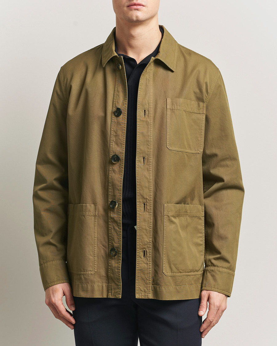 Homme | Manteaux Et Vestes | Kiton | Cotton Canvas Chore Jacket Military