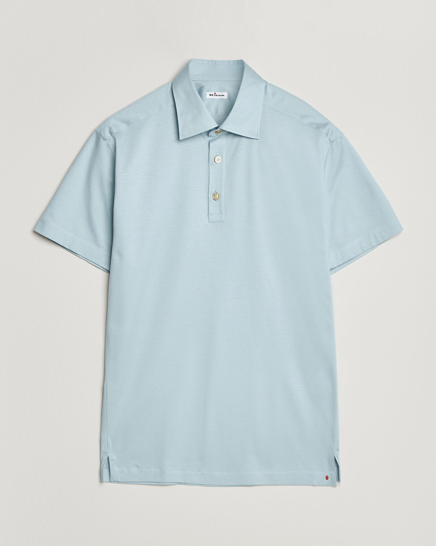 Homme | Polos | Kiton | Short Sleeve Jersey Polo Sky Blue