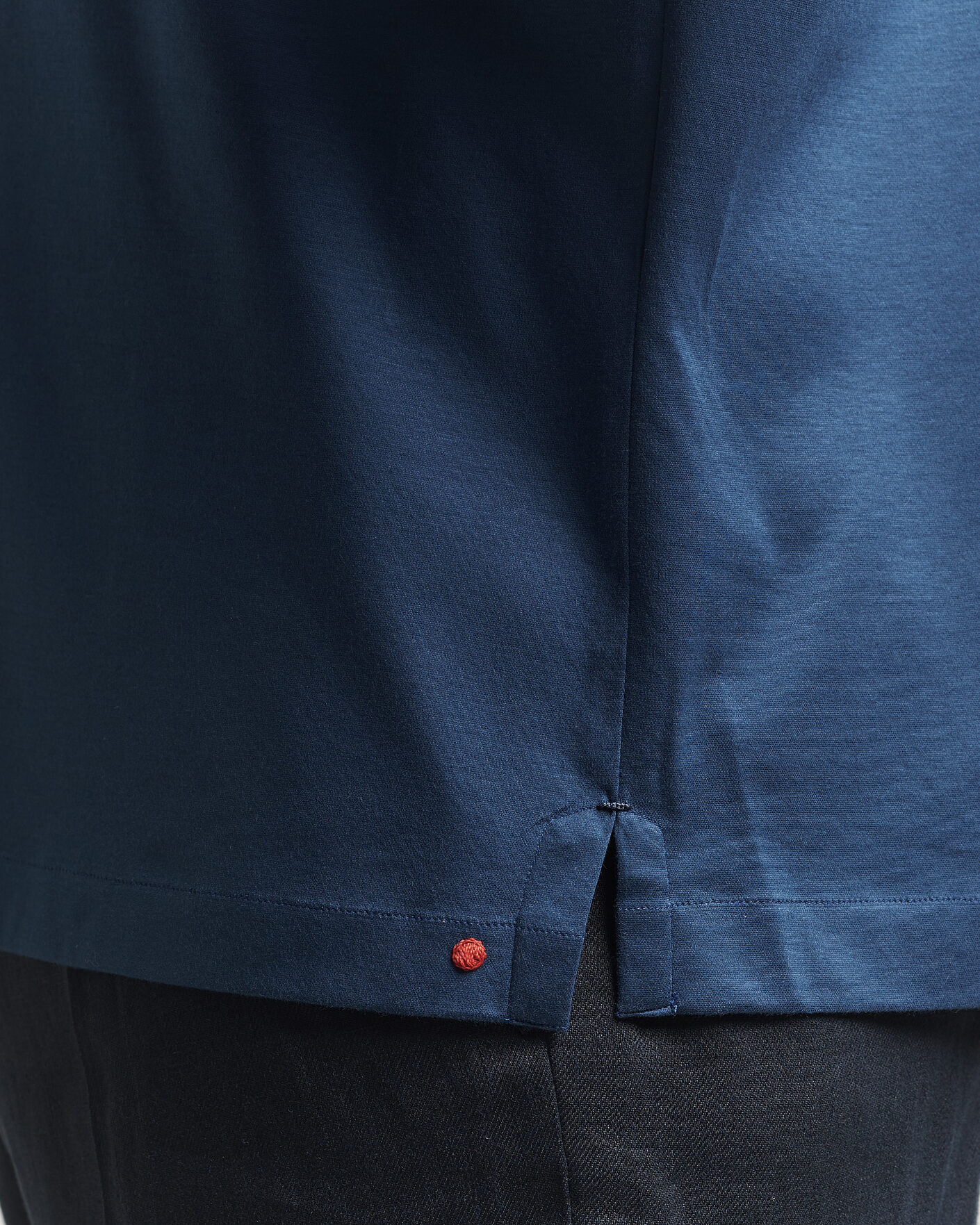 Homme | Polos | Kiton | Short Sleeve Jersey Polo Dark Blue