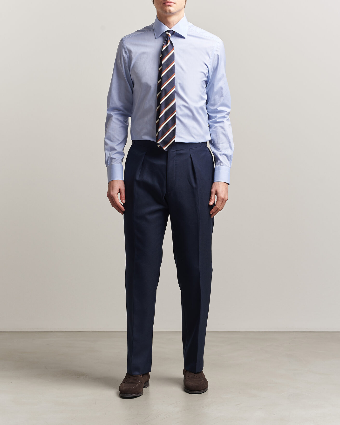 Homme | Chemises | Kiton | Slim Fit Dress Shirt Light Blue