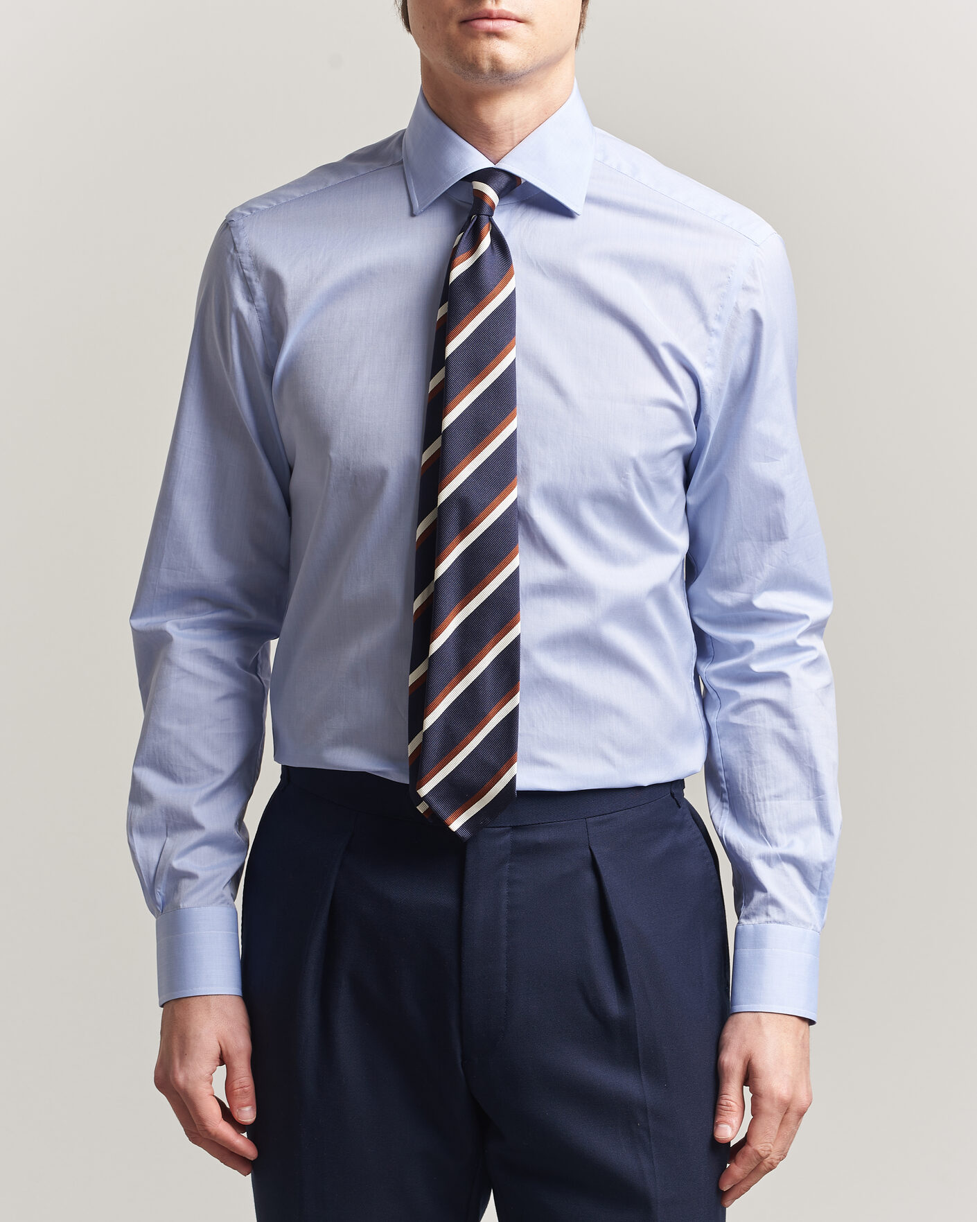 Homme | Chemises | Kiton | Slim Fit Dress Shirt Light Blue