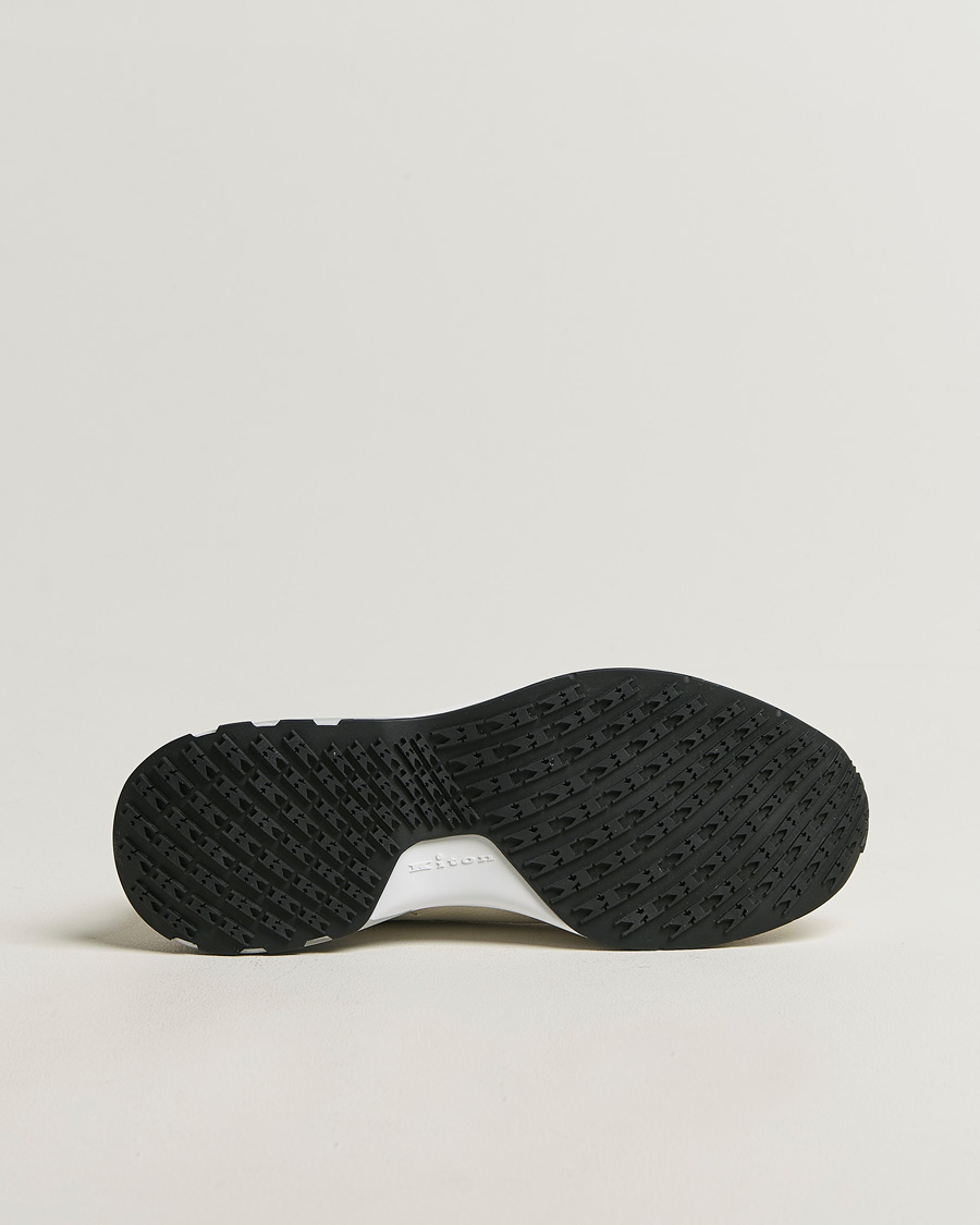 Homme | Baskets | Kiton | Deerskin Running Sneakers White