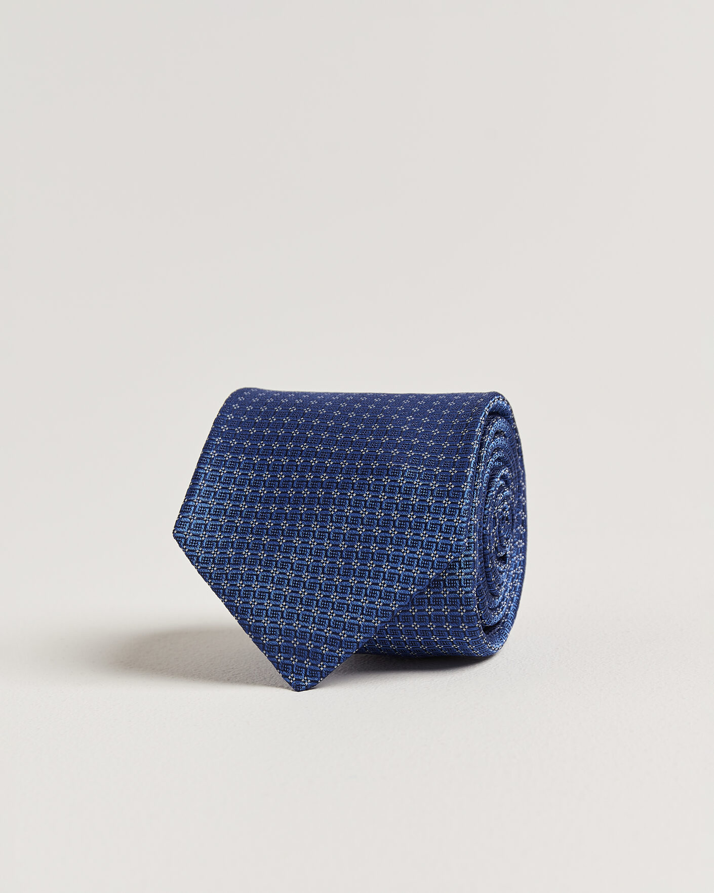 Homme | Cravates | Kiton | Micro Structure Silk Tie Navy