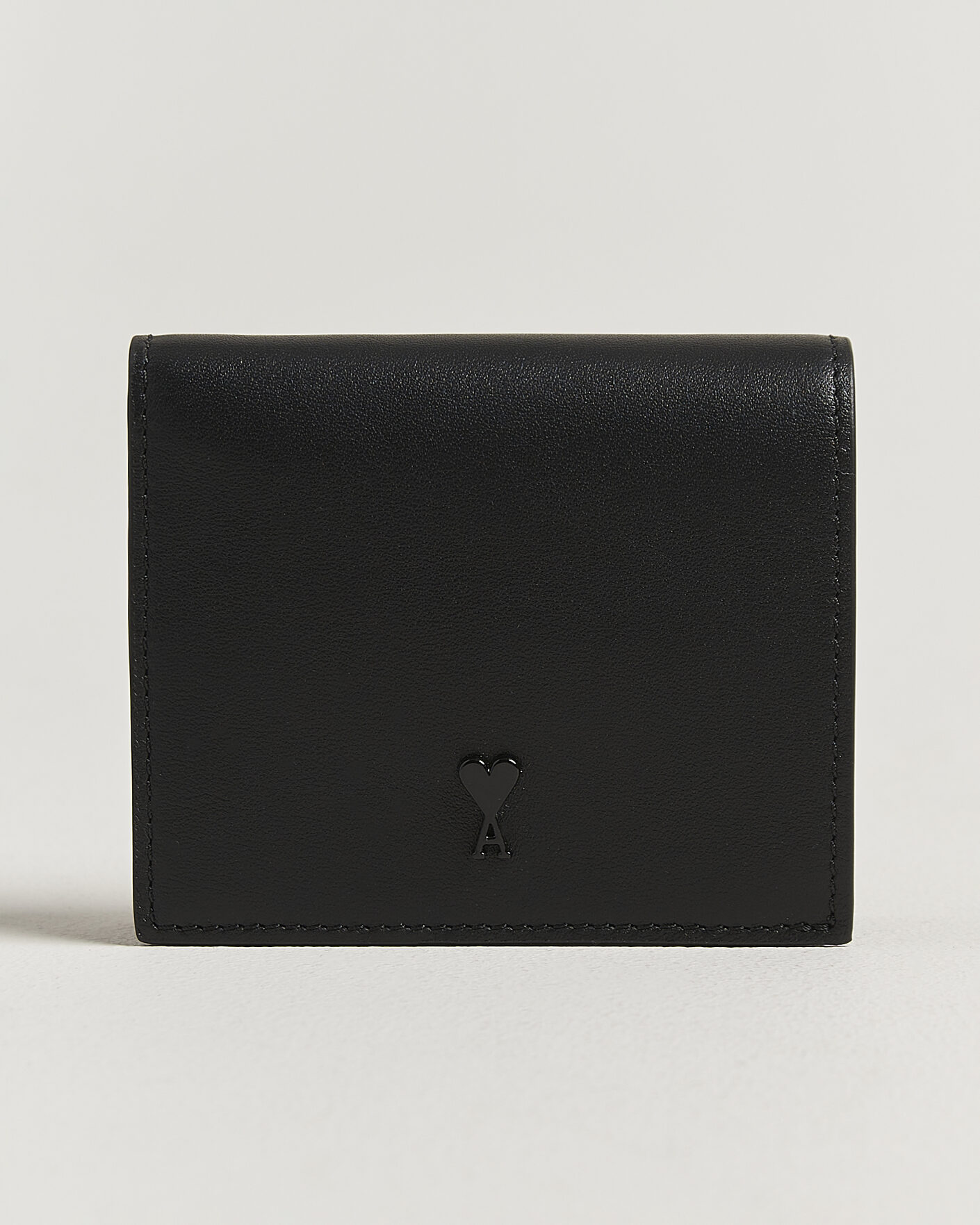 Homme | Portefeuilles | AMI | Tonal Heart Logo Wallet Black