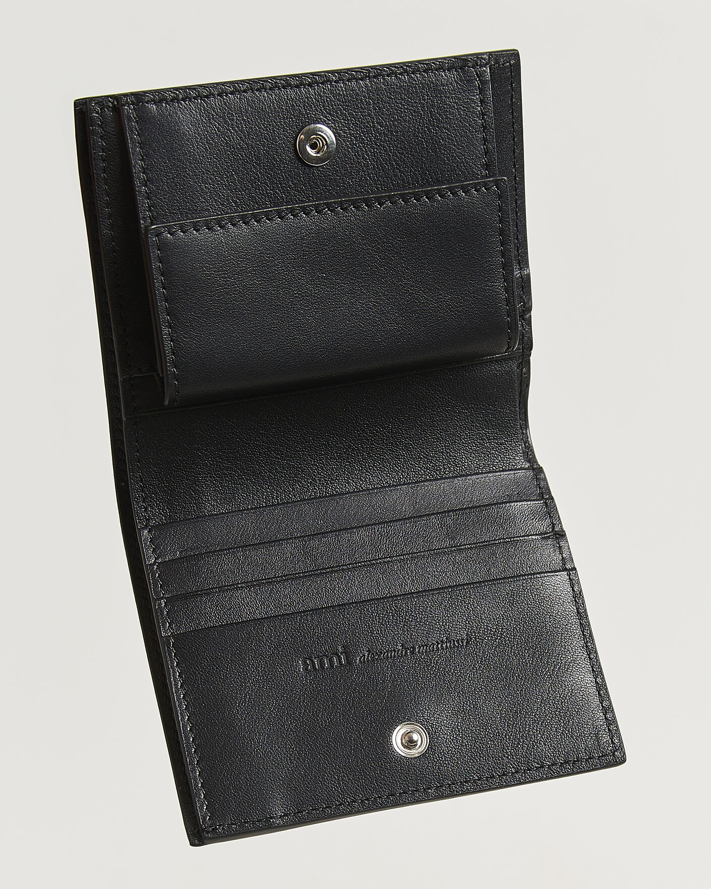 Homme | Portefeuilles | AMI | Tonal Heart Logo Wallet Black