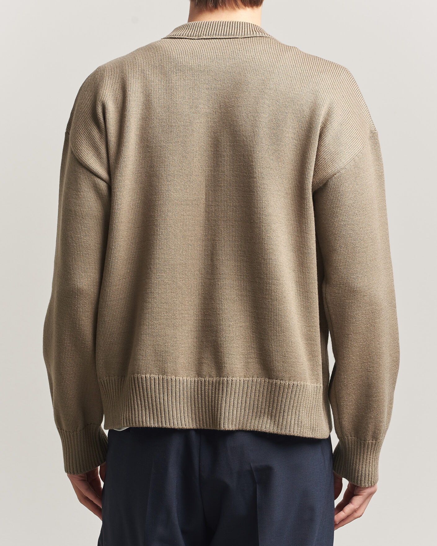 Homme | Pulls Et Tricots | AMI | Big Heart Wool Sweater Beige