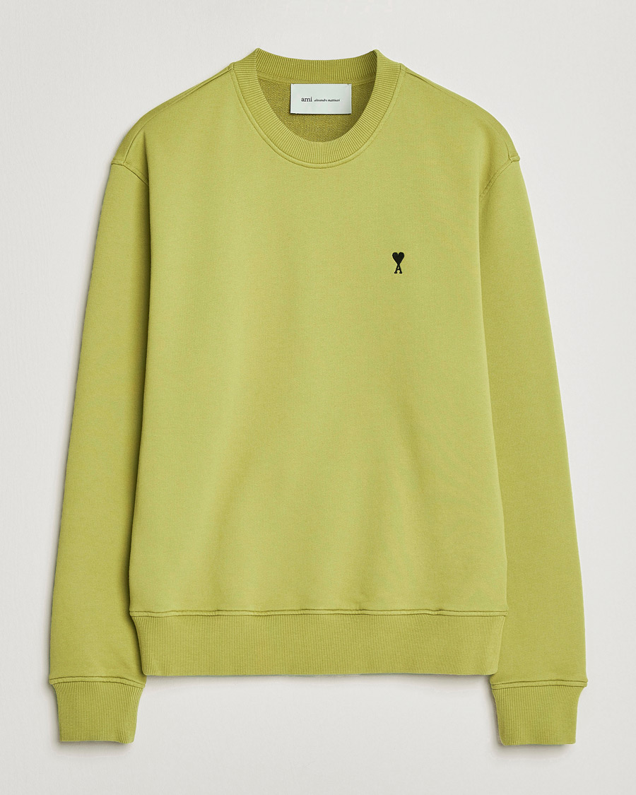 Homme | Pulls Et Tricots | AMI | Contrast Heart Logo Sweatshirt Matcha
