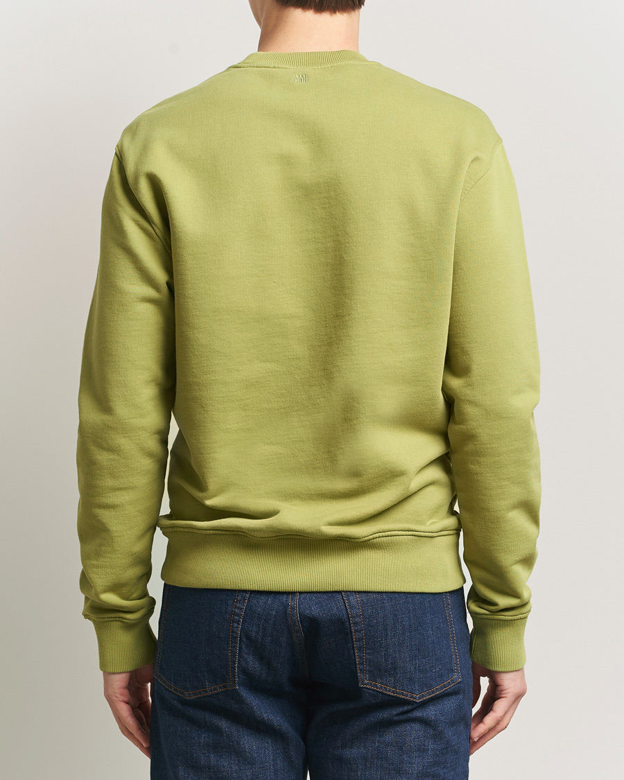Homme | Pulls Et Tricots | AMI | Contrast Heart Logo Sweatshirt Matcha