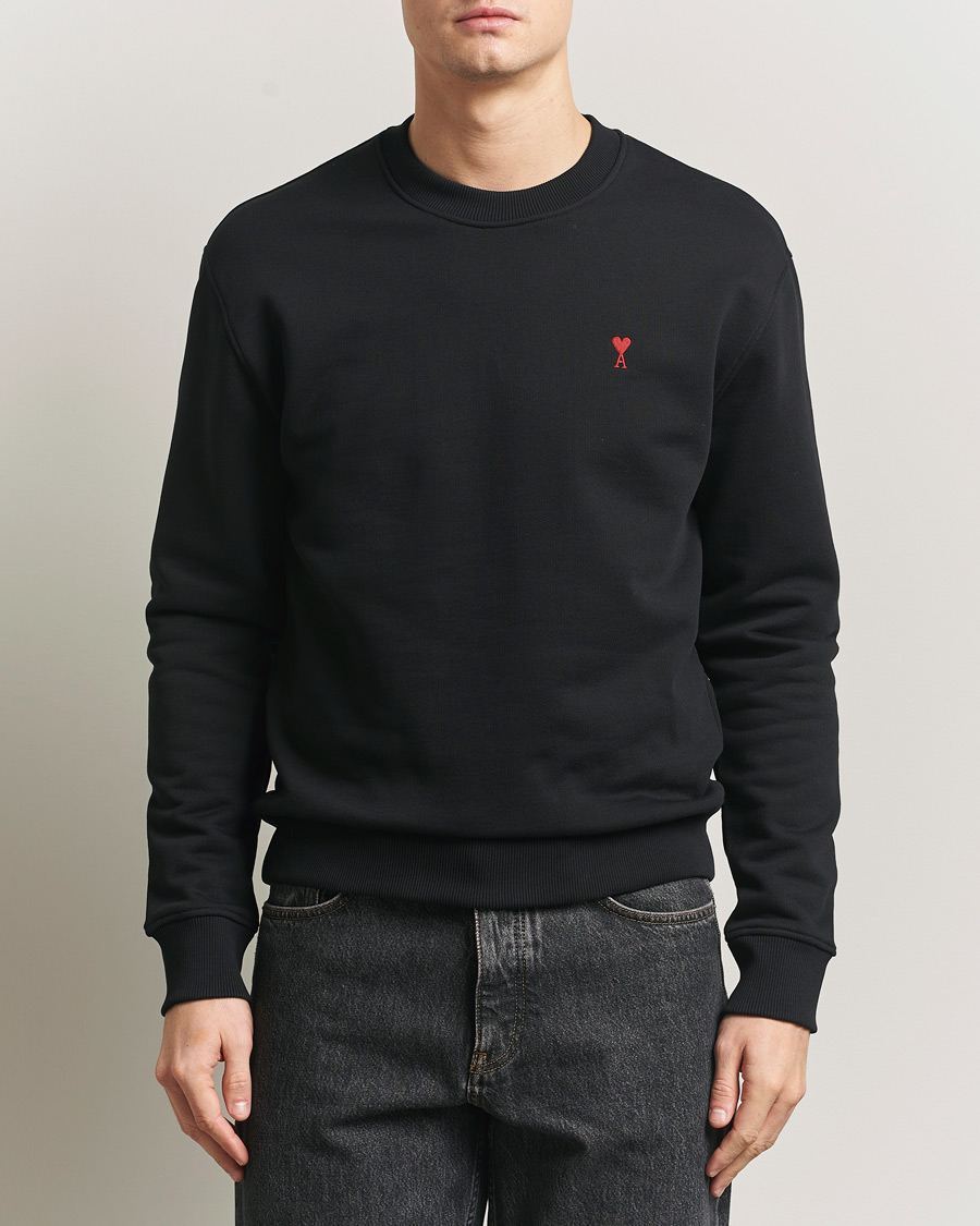 Homme | Pulls Et Tricots | AMI | Heart Logo Sweatshirt Black