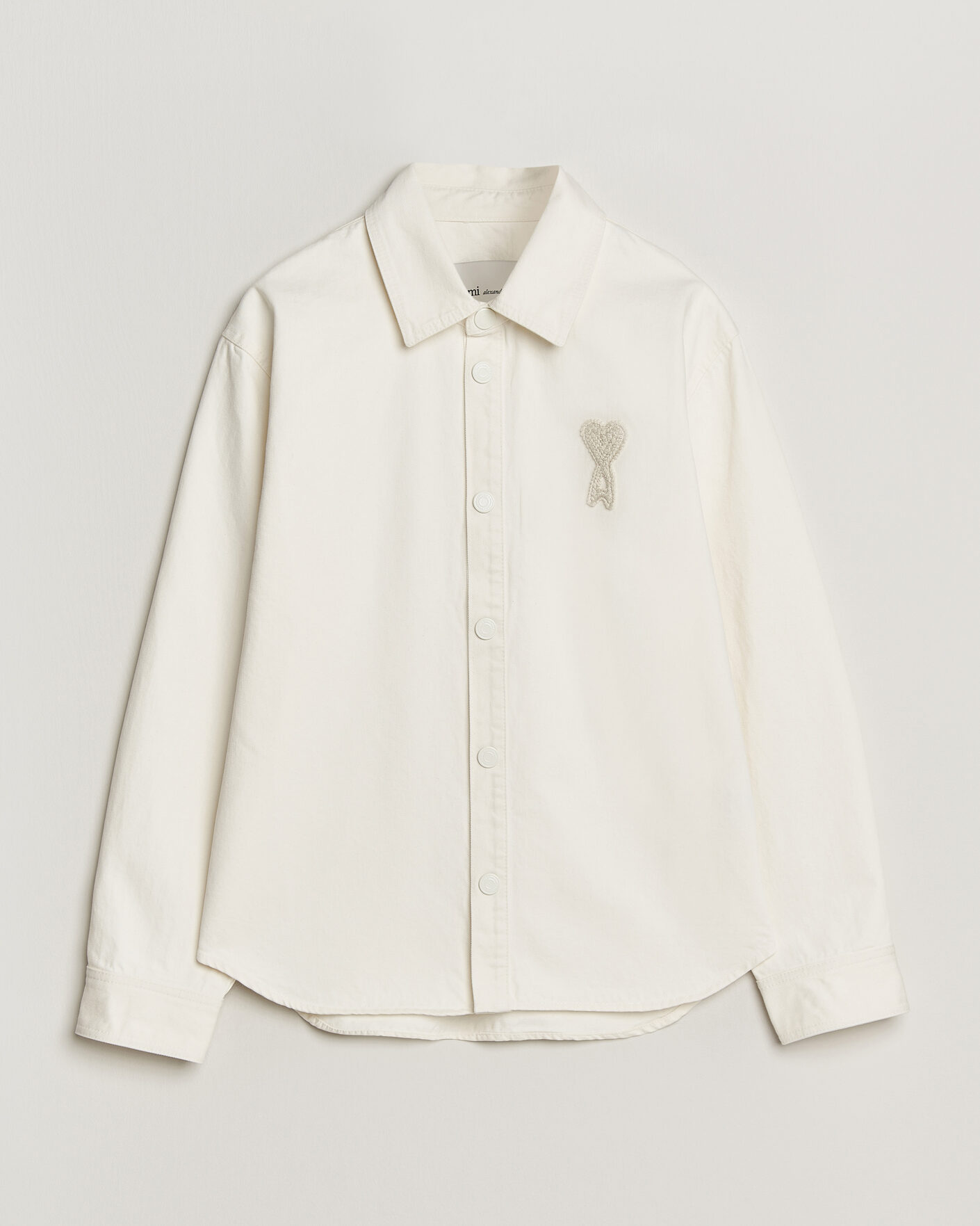 Homme | Chemises | AMI | Cotton Twill Overshirt Creme