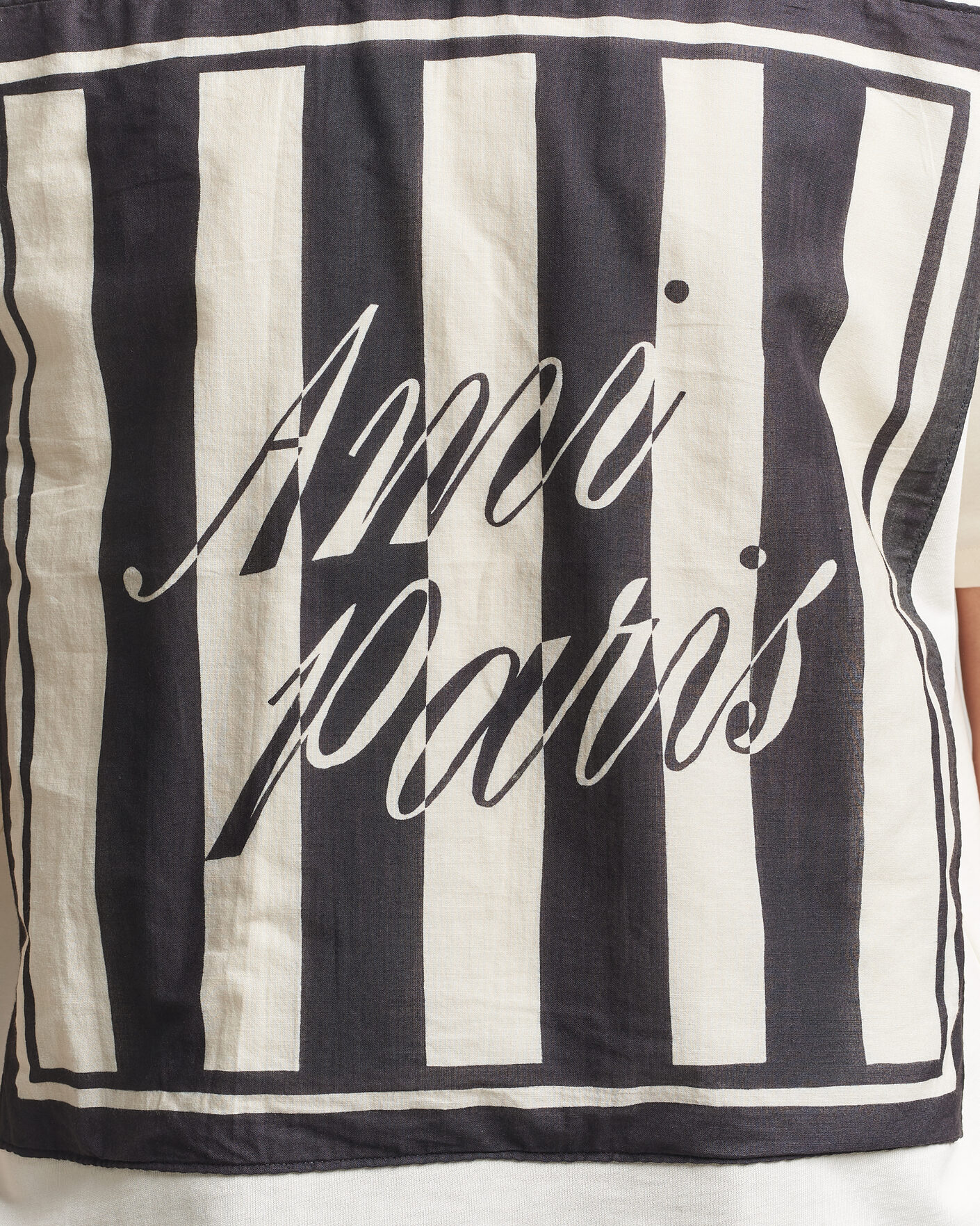 Homme | T-shirts | AMI | Boxy Fit Printed T-Shirt Creme