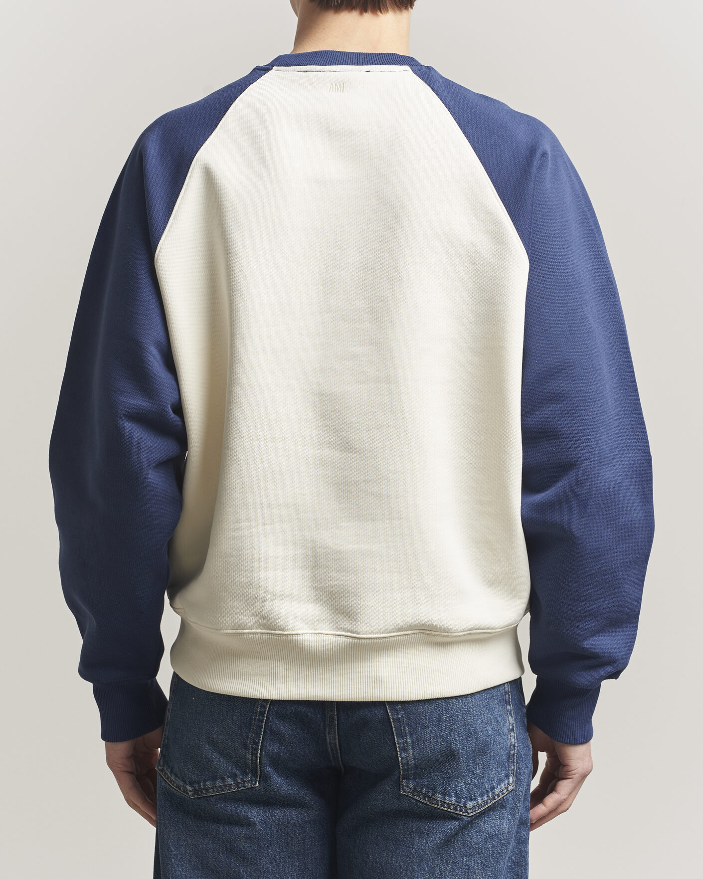 Homme | Pulls Et Tricots | AMI | Knitted Heart Logo Sweatshirt Creme/Navy