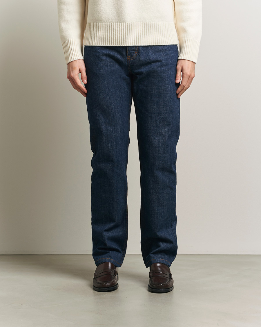 Homme | Pantalons | AMI | Classic Fit Jeans Indigo