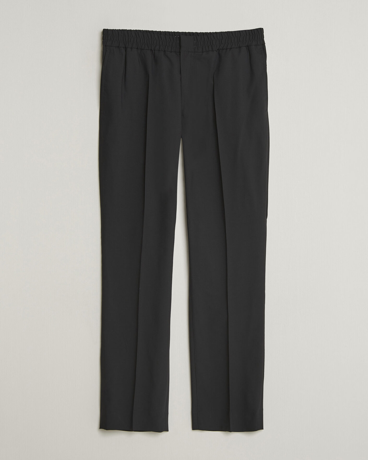 Homme | Pantalons | AMI | Wool Drawstring Trousers Black