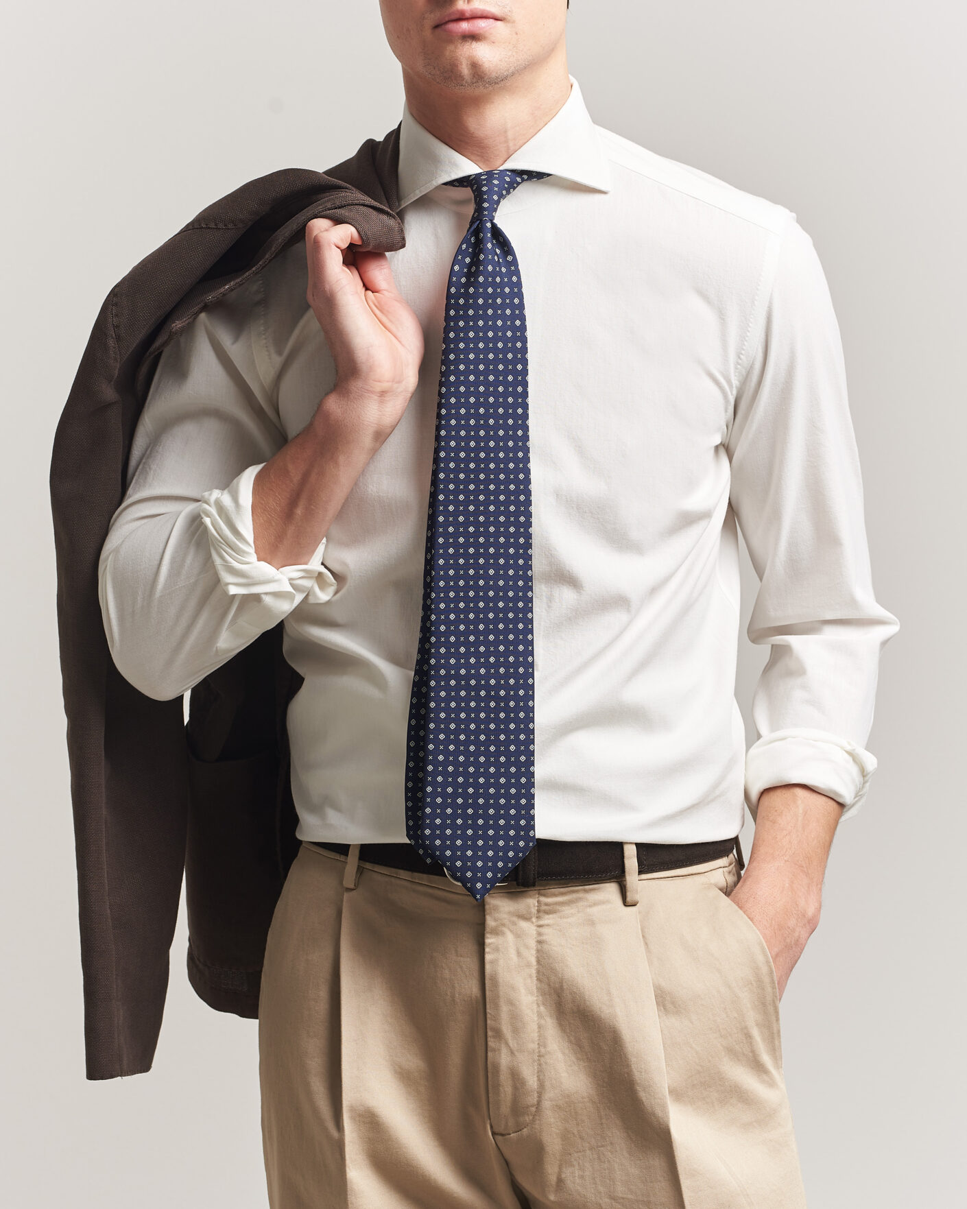 Homme | Chemises | 100Hands | Washed Japanese Denim Shirt Off White