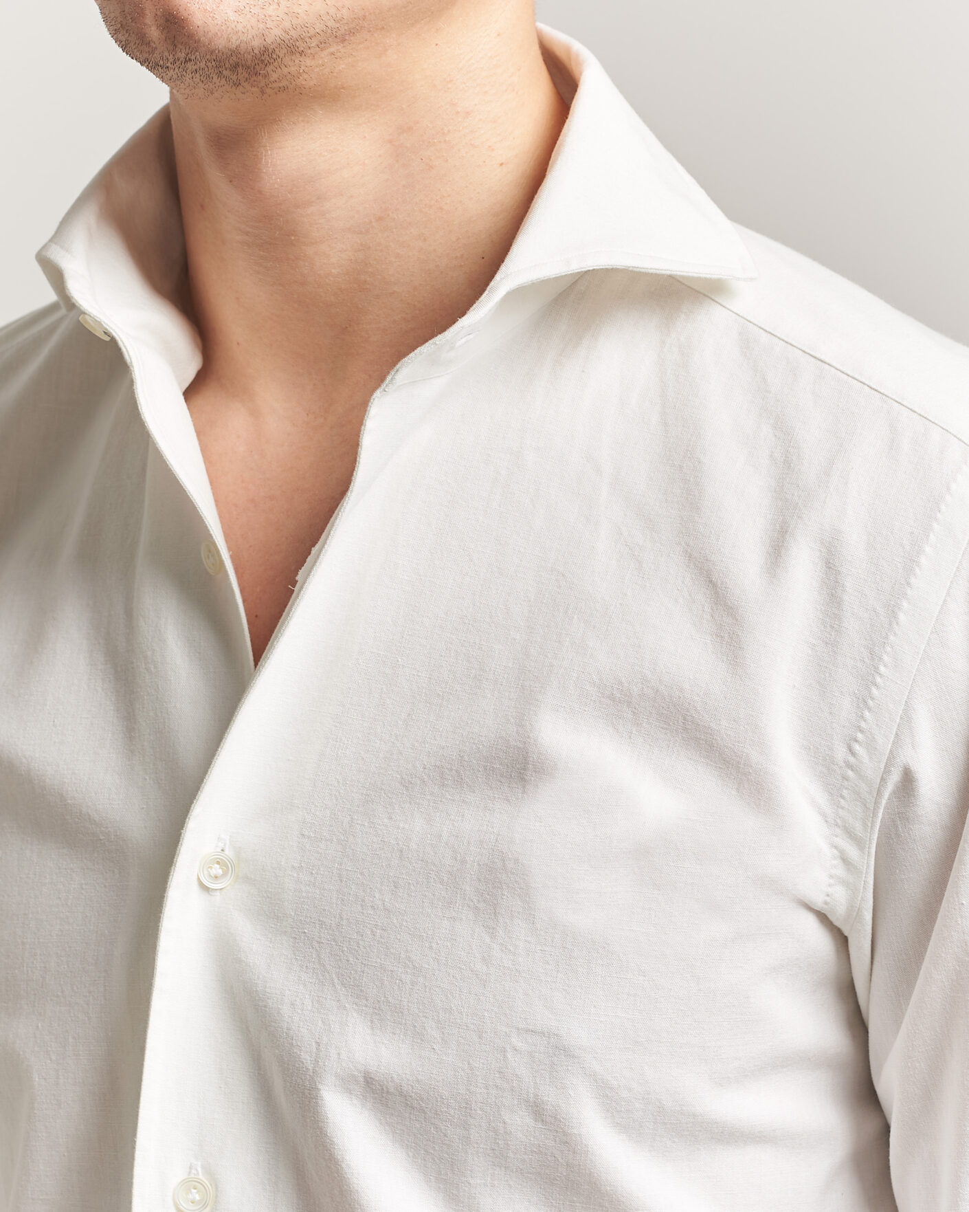 Homme | Chemises | 100Hands | Washed Japanese Denim Shirt Off White