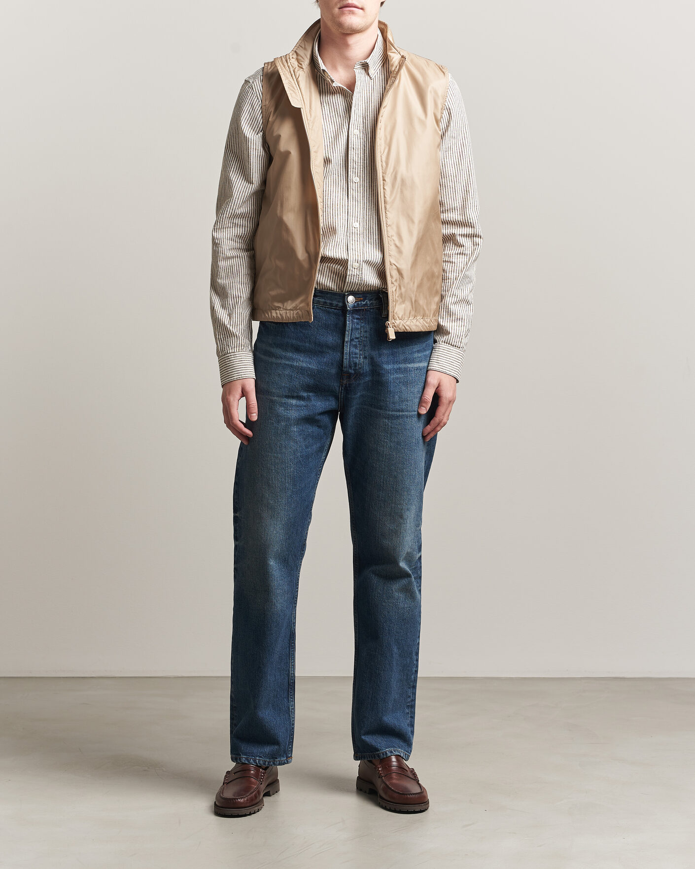 Homme | Gilets | Aspesi | Vernes Nylon Gilet Beige